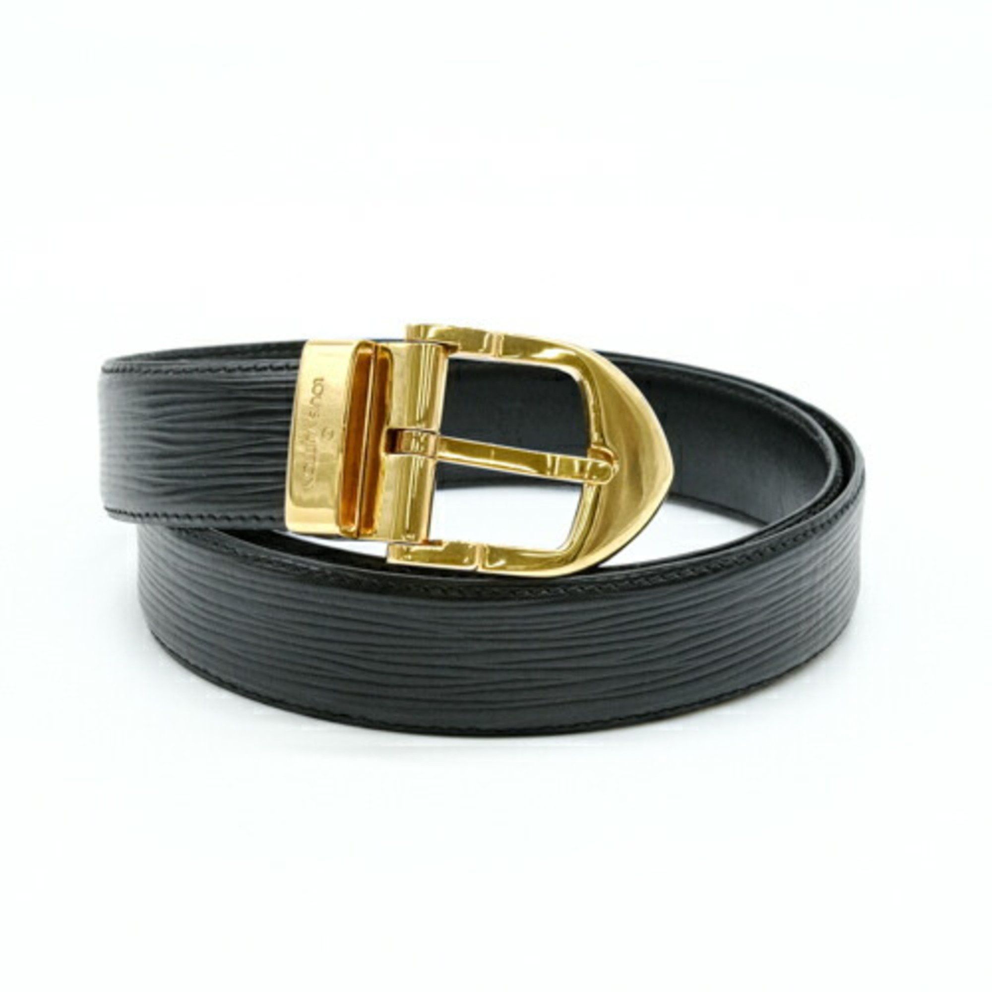 Louis Vuitton Louis Vuitton Epi Santur Classic Belt Men's Noir Black 110 44 #110 M6832 Size ONE SIZE - 1 Thumbnail