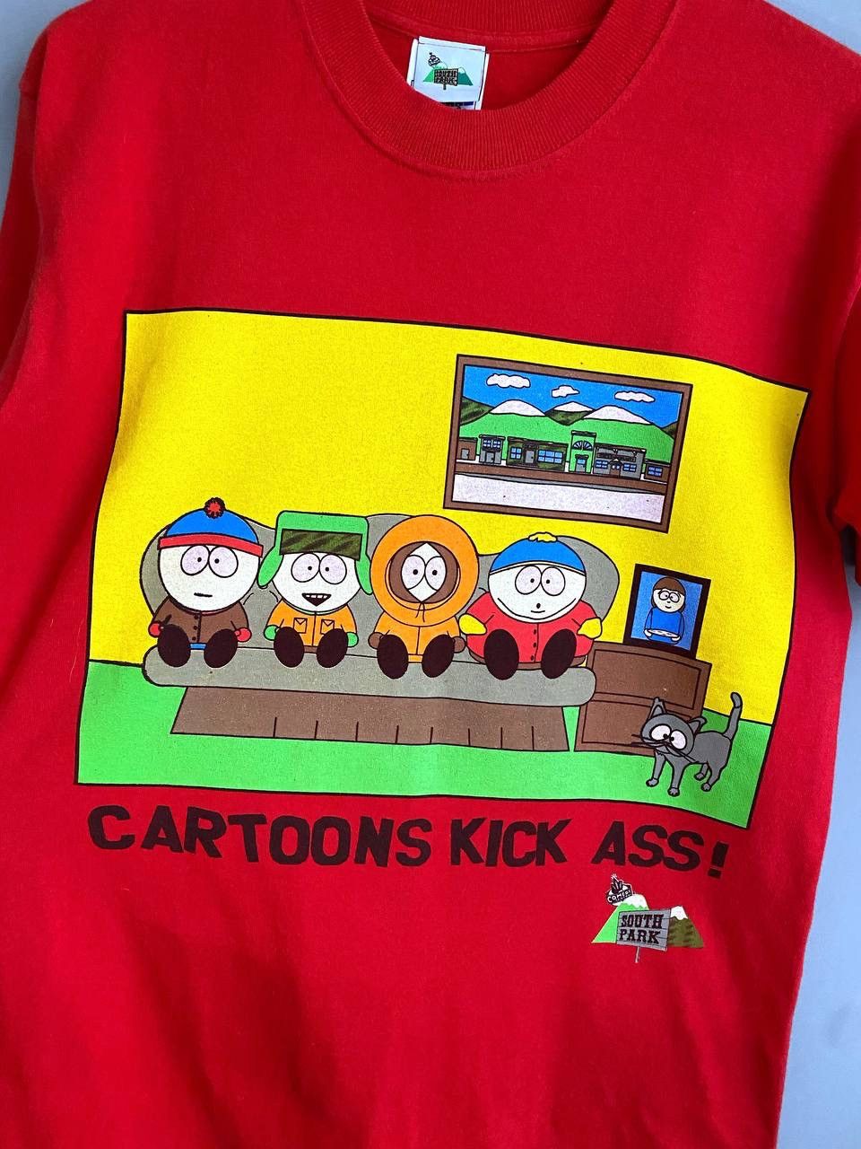 Vintage Vintage Screen Stars 90s South Park Cartoon T-Shirt, Size S Size US S / EU 44-46 / 1 - 5 Thumbnail