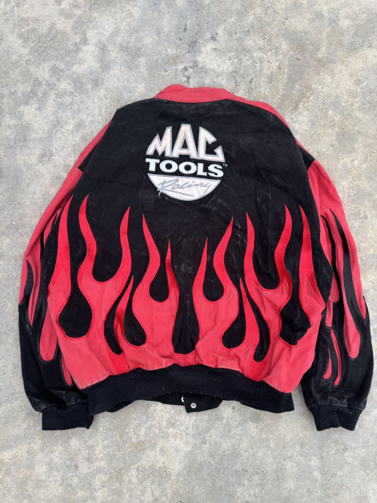 NASCAR Nascar Flame Mac Tools Racing Jacket Vintage Size US XL / EU 56 / 4 - 2 Thumbnail