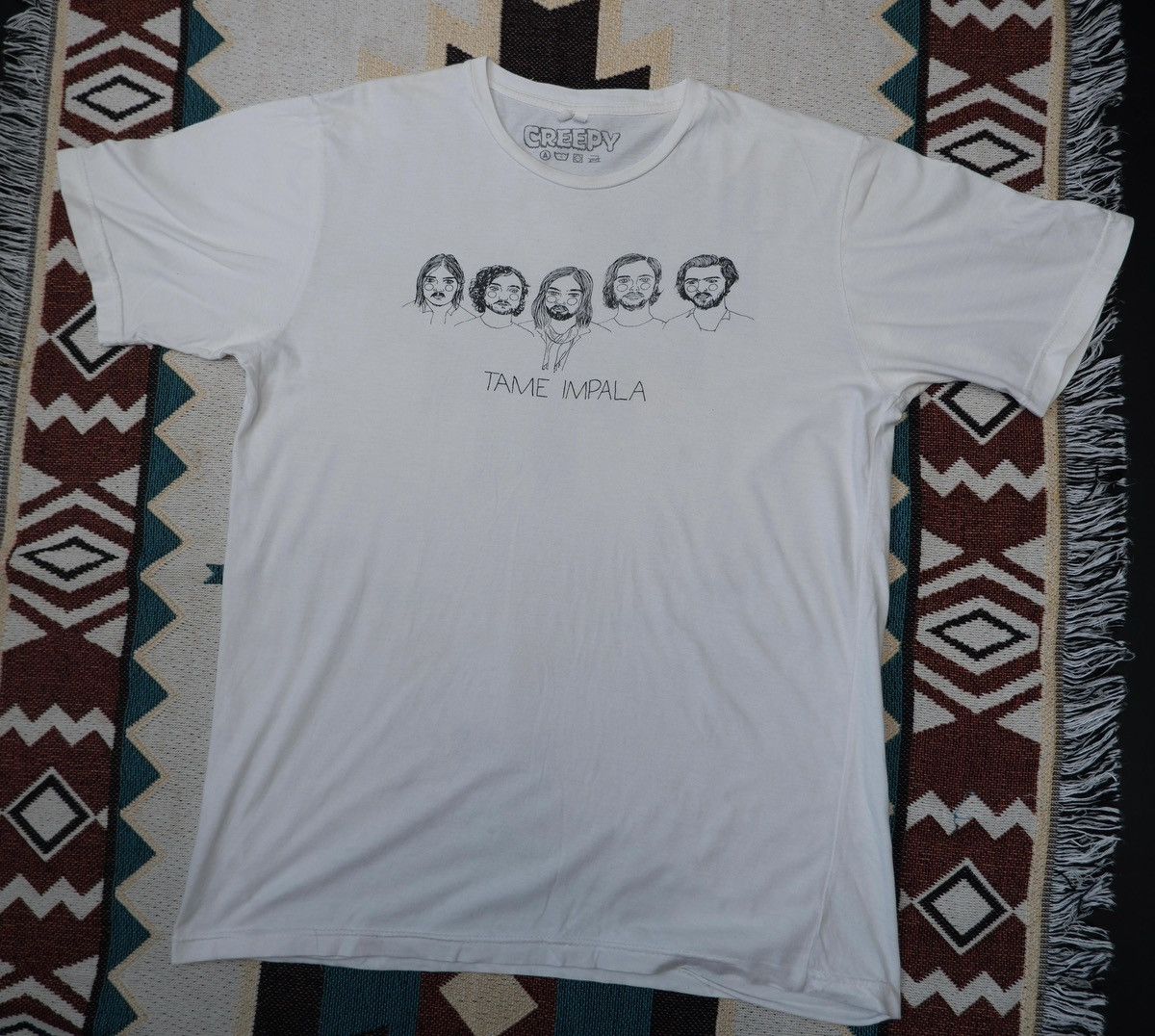 Band Tees × Vintage Tame Impala Creepy Size US XL / EU 56 / 4 - 2 Thumbnail