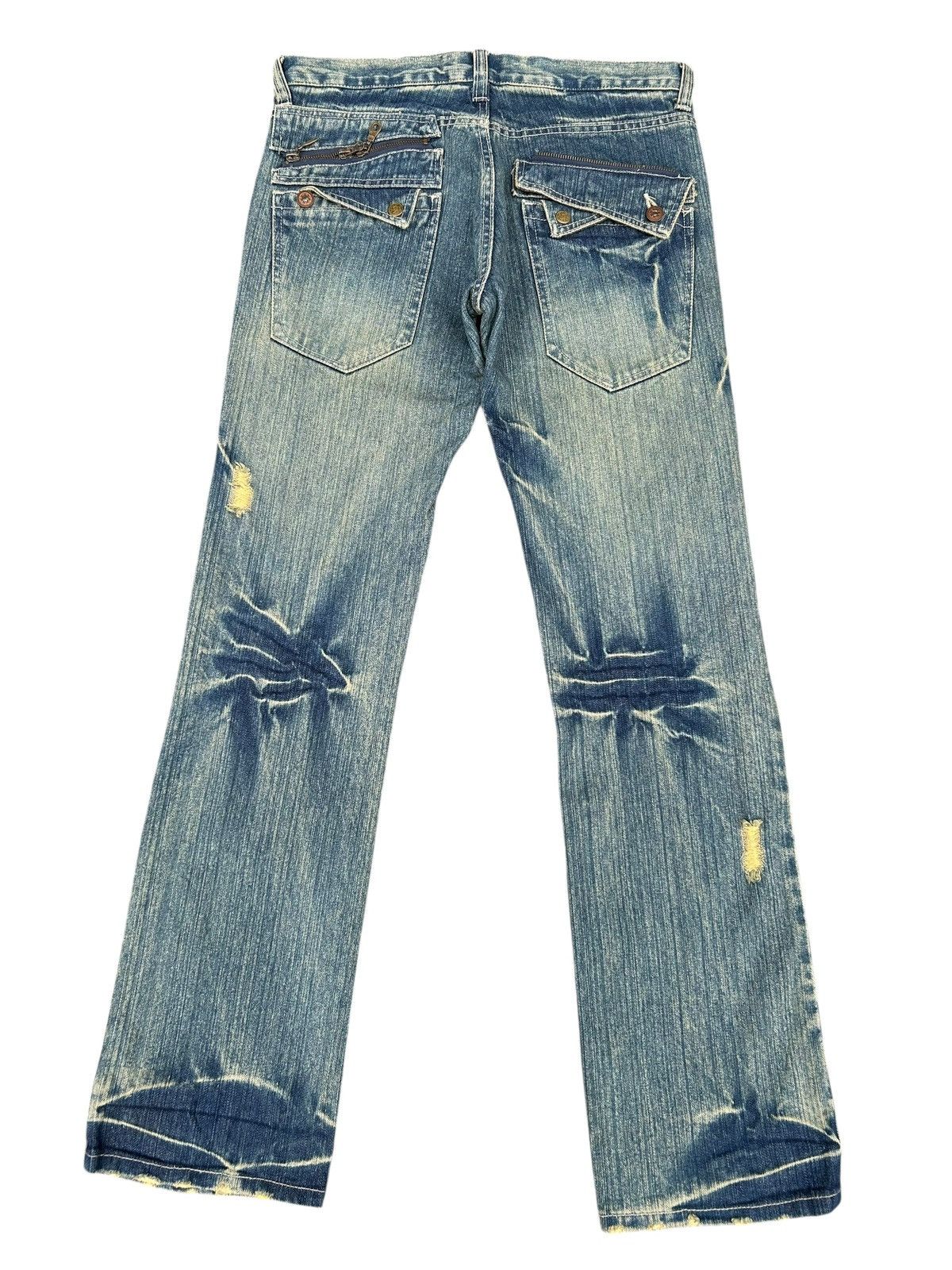 Kapital Japanese Brand limited Punk Bondage Distressed Denim Jeans Size US 32 / EU 48 - 2 Thumbnail