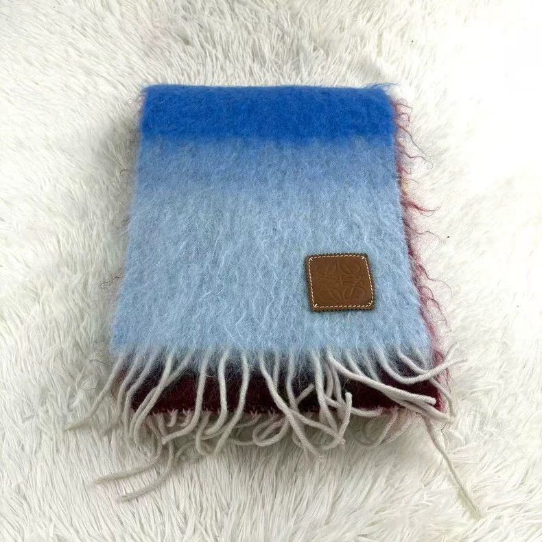 Loewe LOEWE Colorable patchwork horsehair scarf Size ONE SIZE - 1 Thumbnail