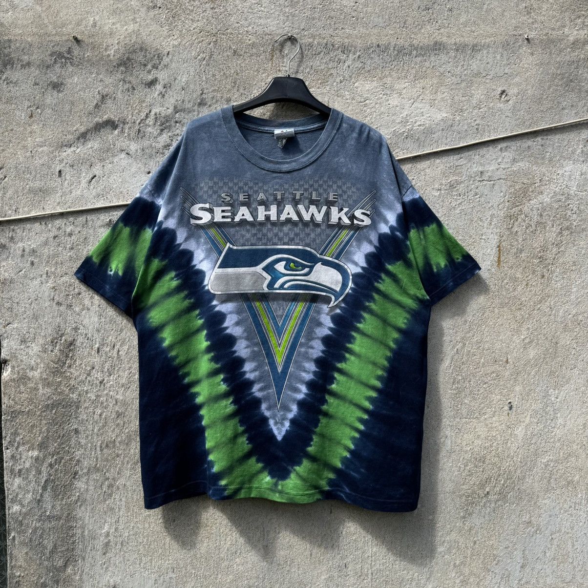 NFL Vintage Seattle Seahawks Tie Dye AOP Football Tshirt XL Size US XL / EU 56 / 4 - 1 Thumbnail