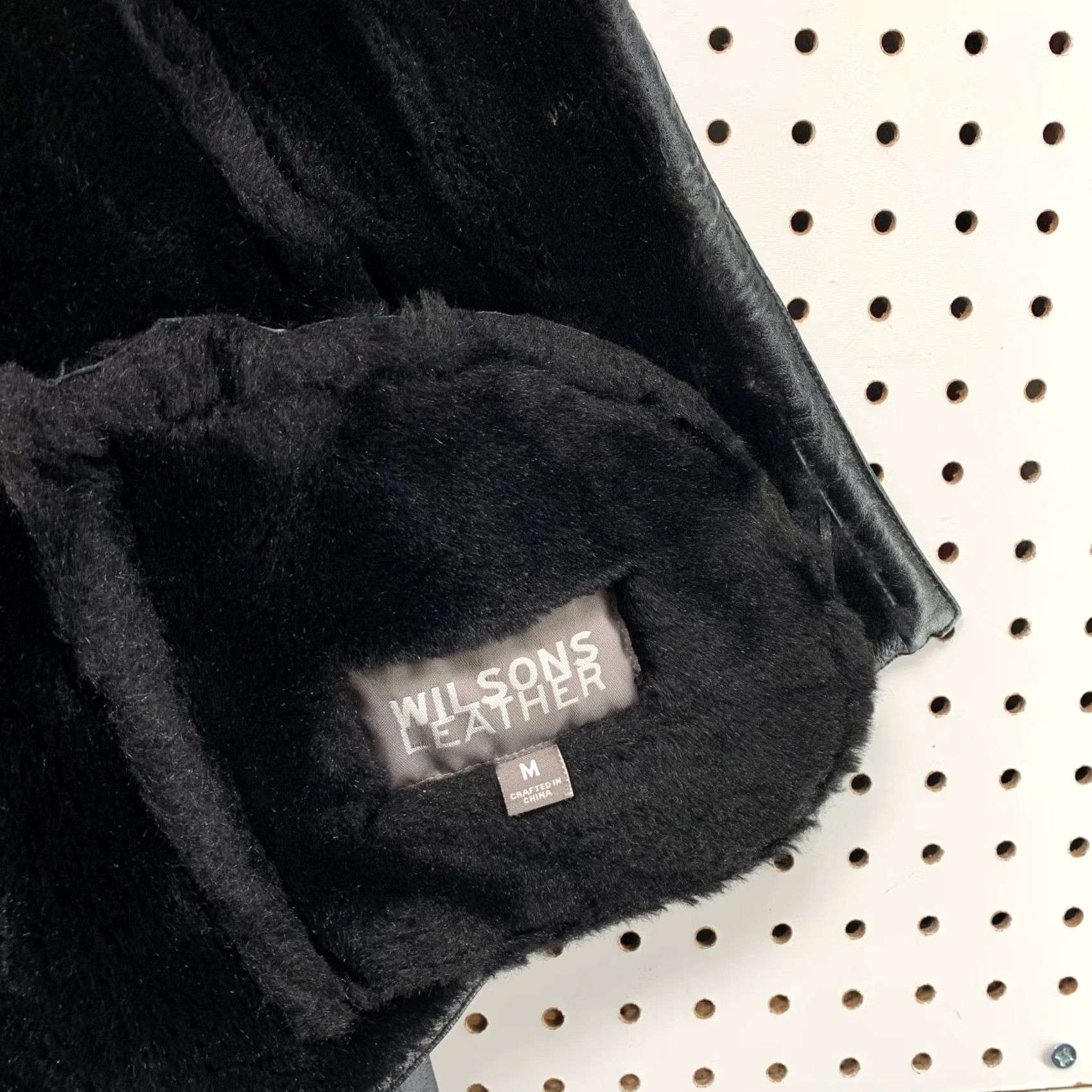 Vintage Wilsons Leather Genevieve Jacket Womens M Black Faux Fur Liner Jacket Size M / US 6-8 / IT 42-44 - 4 Thumbnail