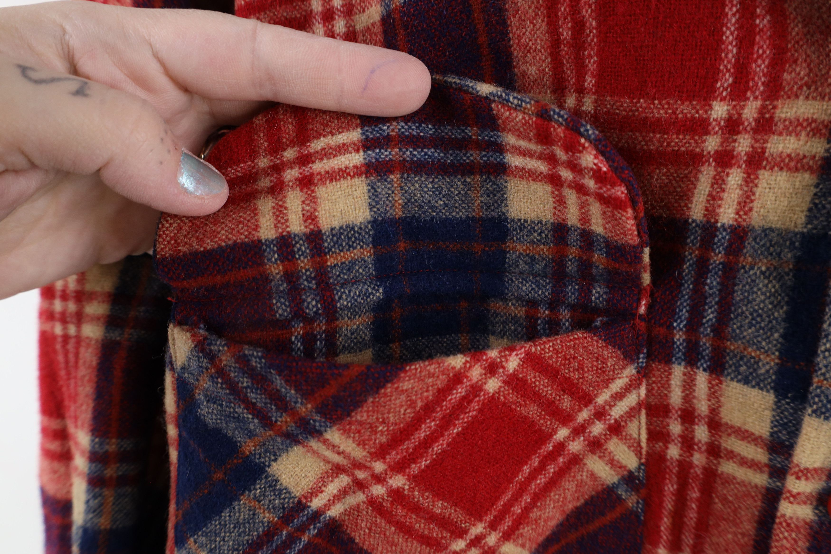 Pendleton × Vintage Vintage 60s 70s Pendleton Collar Wool Board Button Shirt USA Size US M / EU 48-50 / 2 - 4 Thumbnail