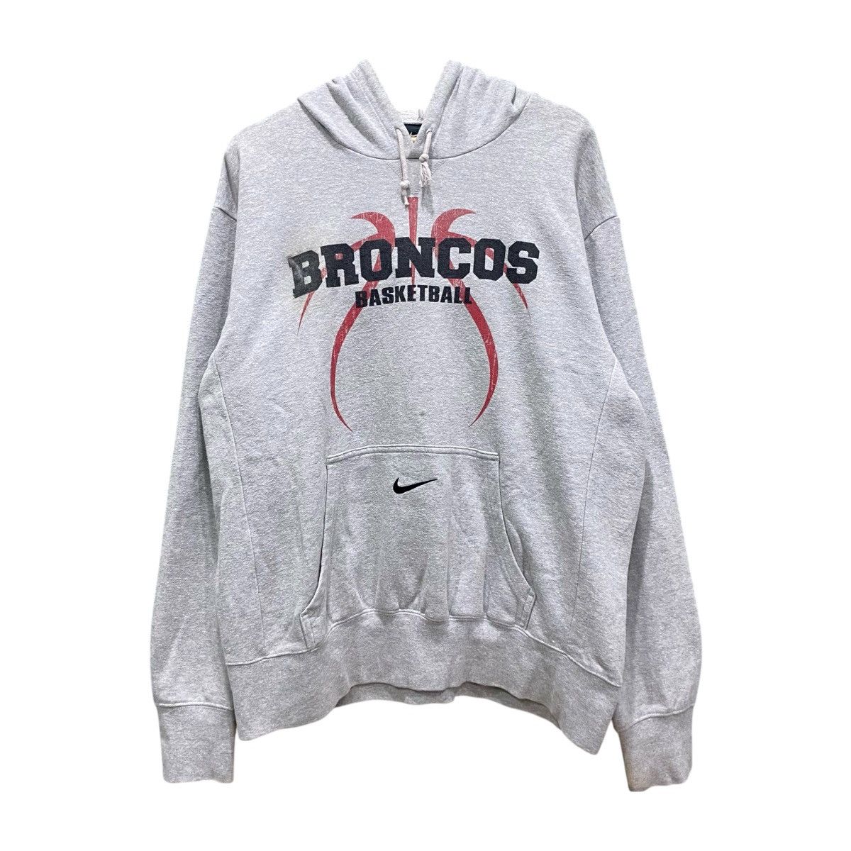 Nike NIKE Center Swoosh Broncos Basketball Hoodie Grey Size US L / EU 52-54 / 3 - 1 Thumbnail