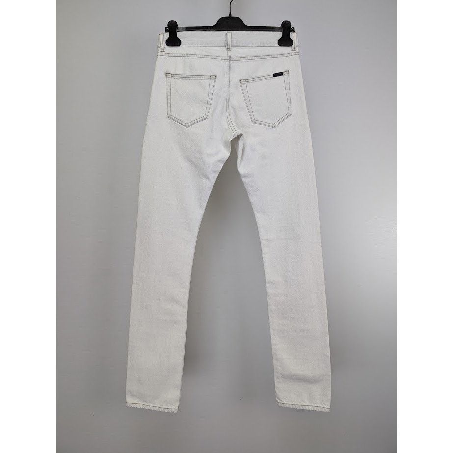 Saint Laurent Paris o1rshd1 Slim Fit Jeans in White Size US 28 / EU 44 - 10 Thumbnail