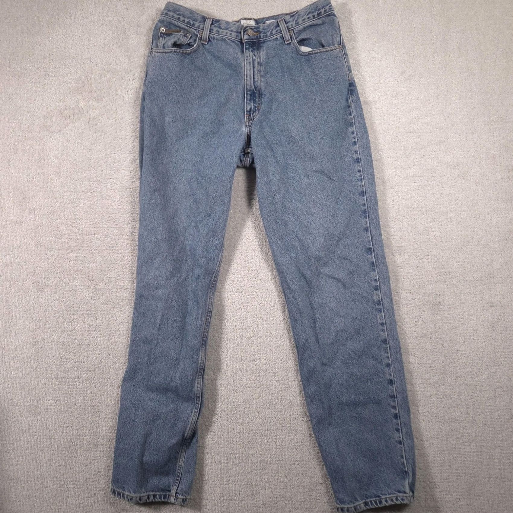 Vintage Calvin Klein Jeans Mens 34x34 Blue Medium Wash Straight Denim Pants Shirt? Size US 34 / EU 50 - 2 Thumbnail