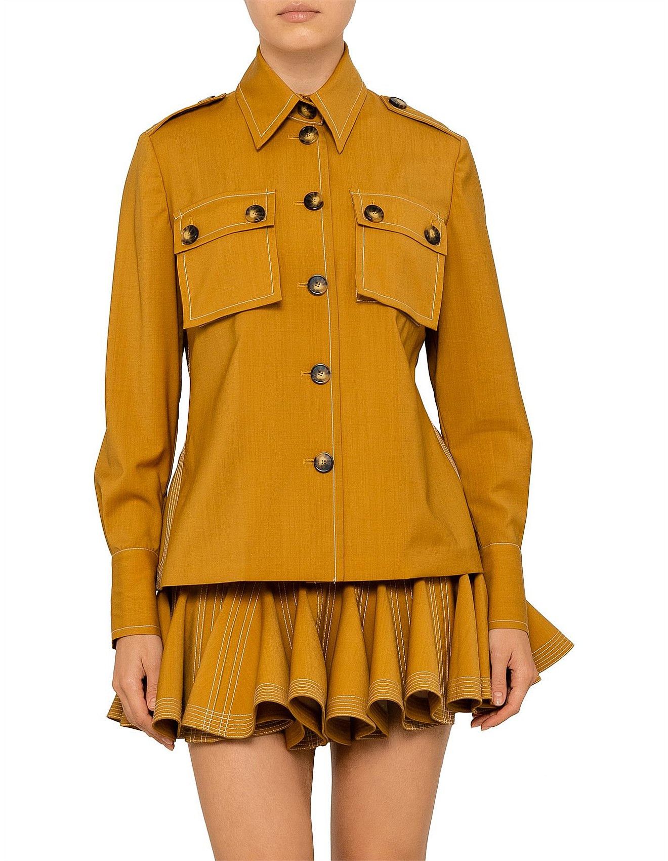 Zimmermann Zippy Safari Set (Shirt + Skirt) Size S / US 4 / IT 40 - 1 Thumbnail