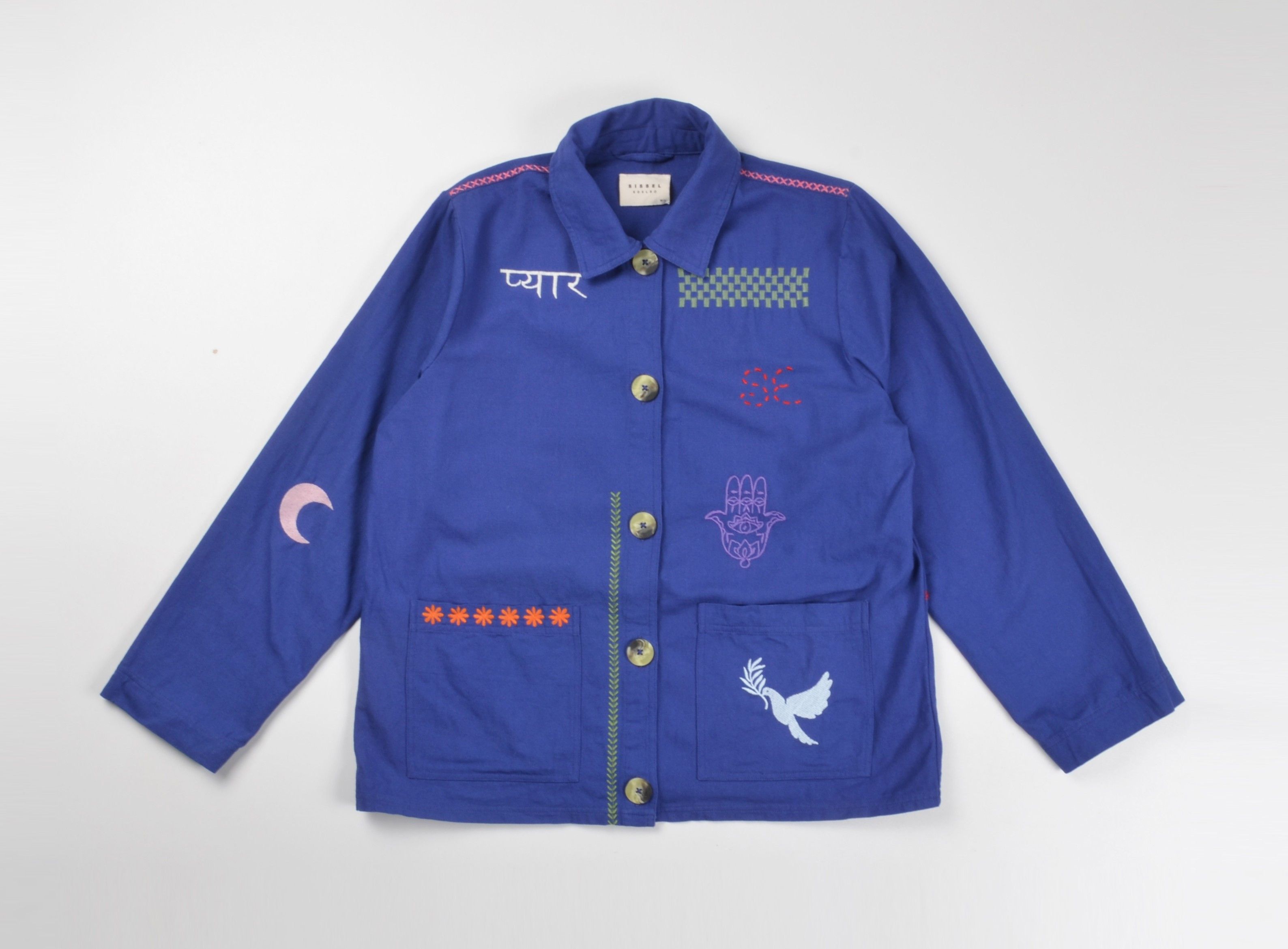 Other Sissel Edelbo Y2K Kidcore Oversized Embroidered Jacket Size M / US 6-8 / IT 42-44 - 4 Thumbnail