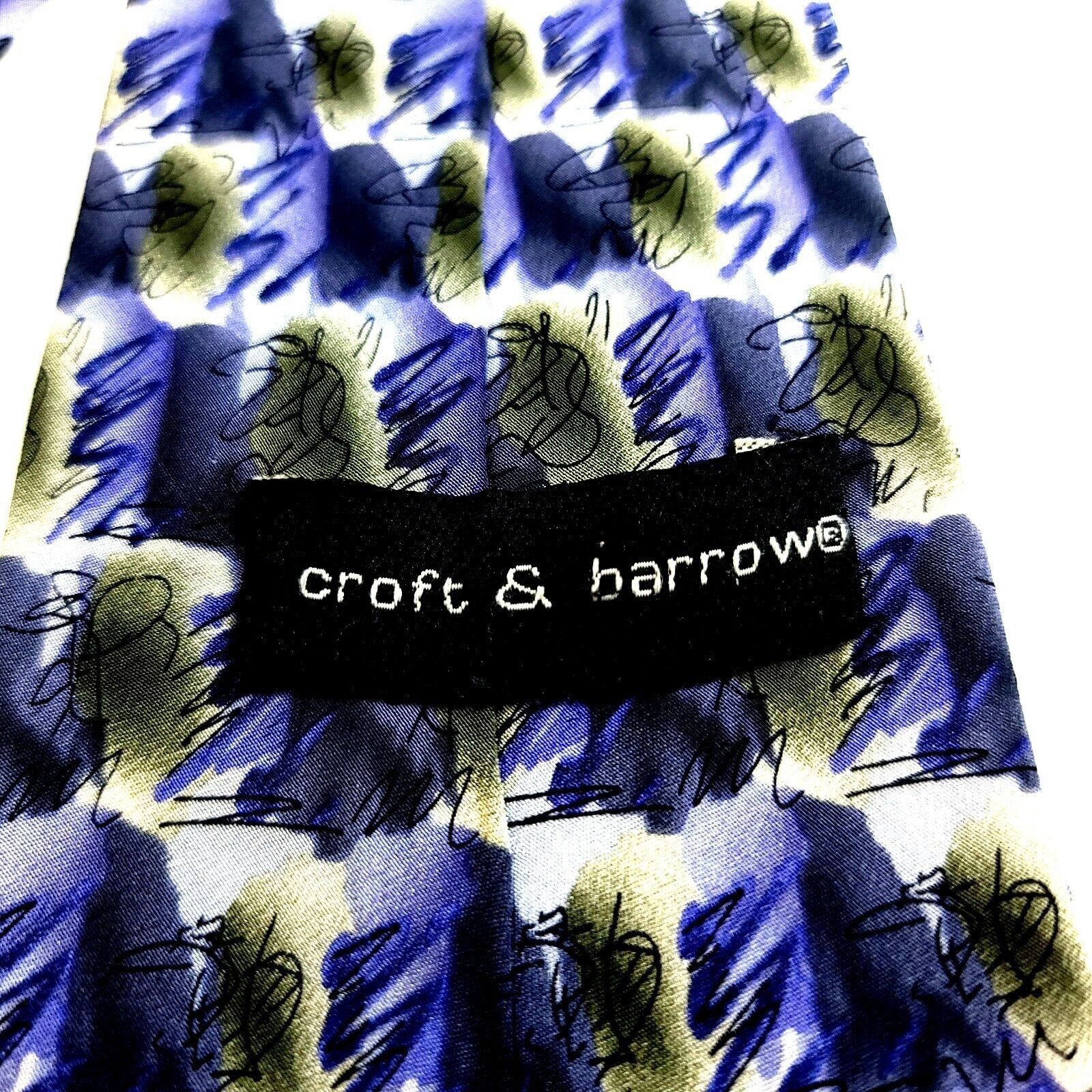 Croft & Barrow Croft & Barrow Blue Green Abstract Geometric Short Print Sil Size ONE SIZE - 3 Thumbnail