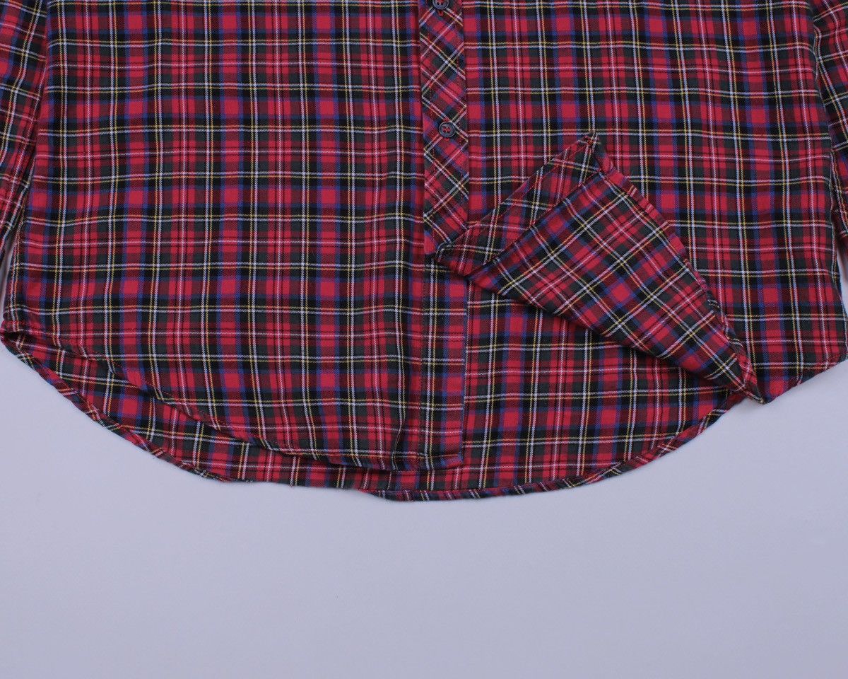 Designer × Dolce & Gabbana Dolce & Gabbana George Plaid Red Long Sleeve Button Shirt Size US L / EU 52-54 / 3 - 9 Thumbnail