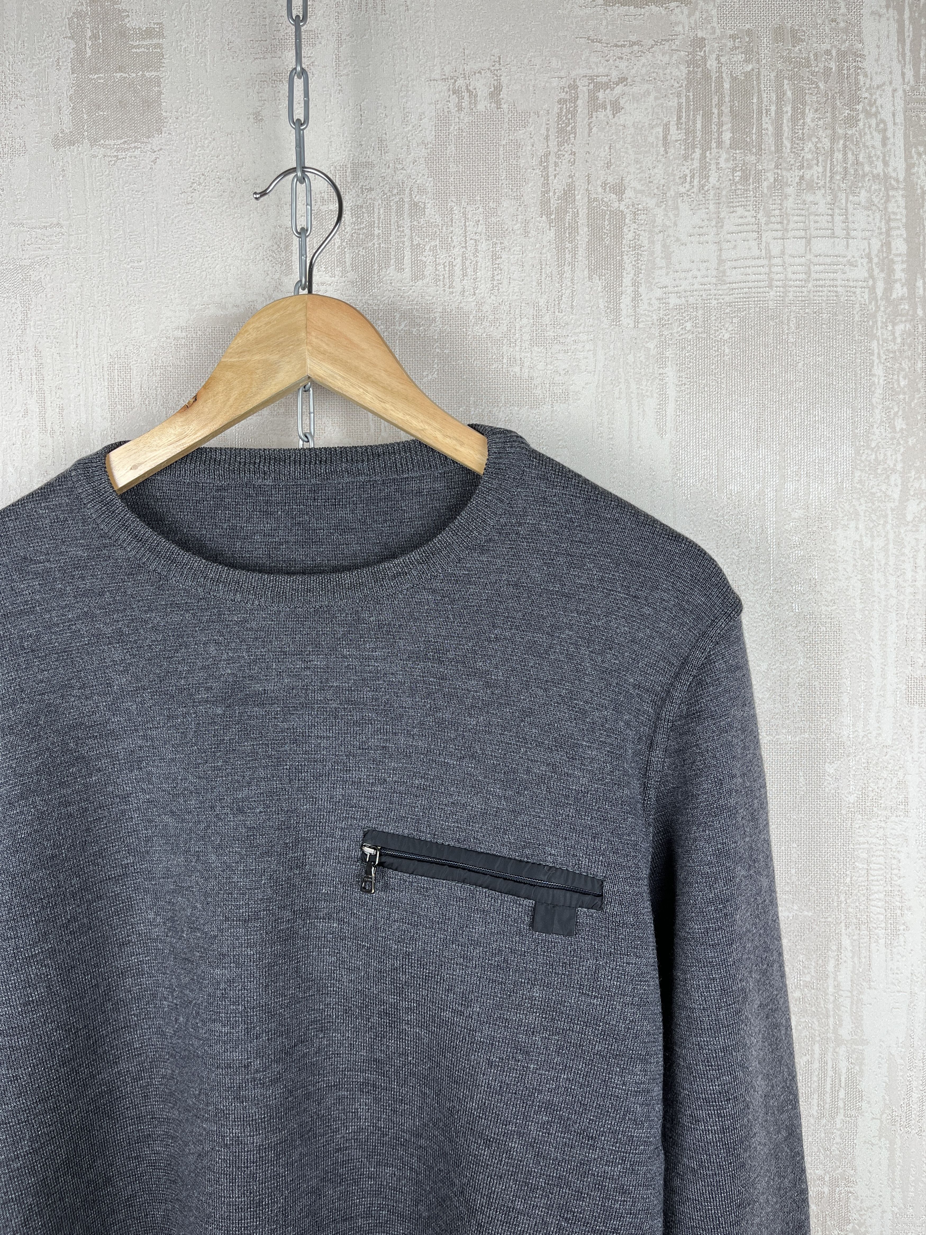 Prada 00's PRADA Milano Wool Nylon Crew Neck Sweater Size US M / EU 48-50 / 2 - 4 Thumbnail