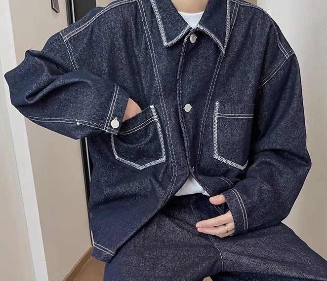 Japanese Brand × Vintage Outdoor retro fashion y2k contrast thread denim jacket Size US M / EU 48-50 / 2 - 4 Thumbnail