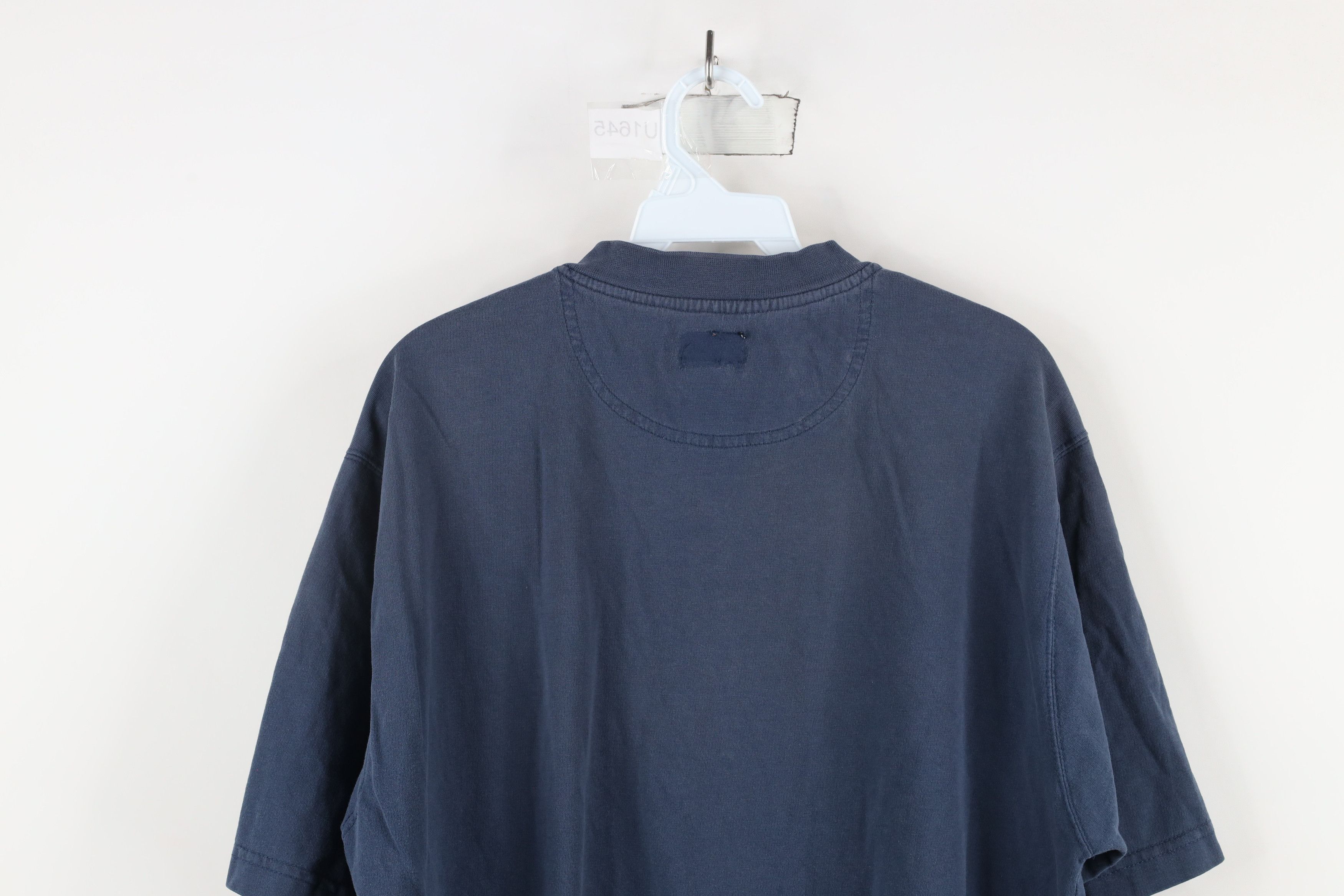 Dickies × Vintage Vintage Dickies Blank Short Sleeve Henley T-Shirt Blue Size US L / EU 52-54 / 3 - 11 Thumbnail