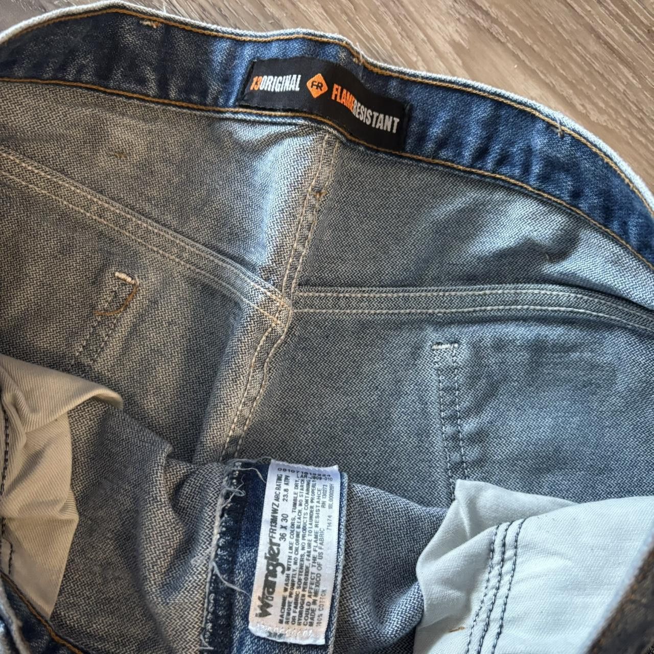 Vintage Crazy Vintage Y2K/2000s Grunge Dark Wash Workwear Denim Jeans. 36x30 Size US 36 / EU 52 - 8 Thumbnail