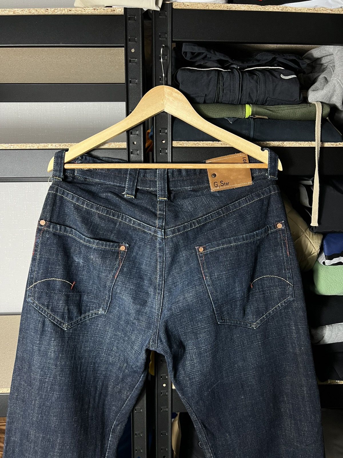 G-Star 👖 G-Star Raw 3301 Vintage Loose Fit Denim Jeans Dark Blue Size US 32 / EU 48 - 8 Thumbnail