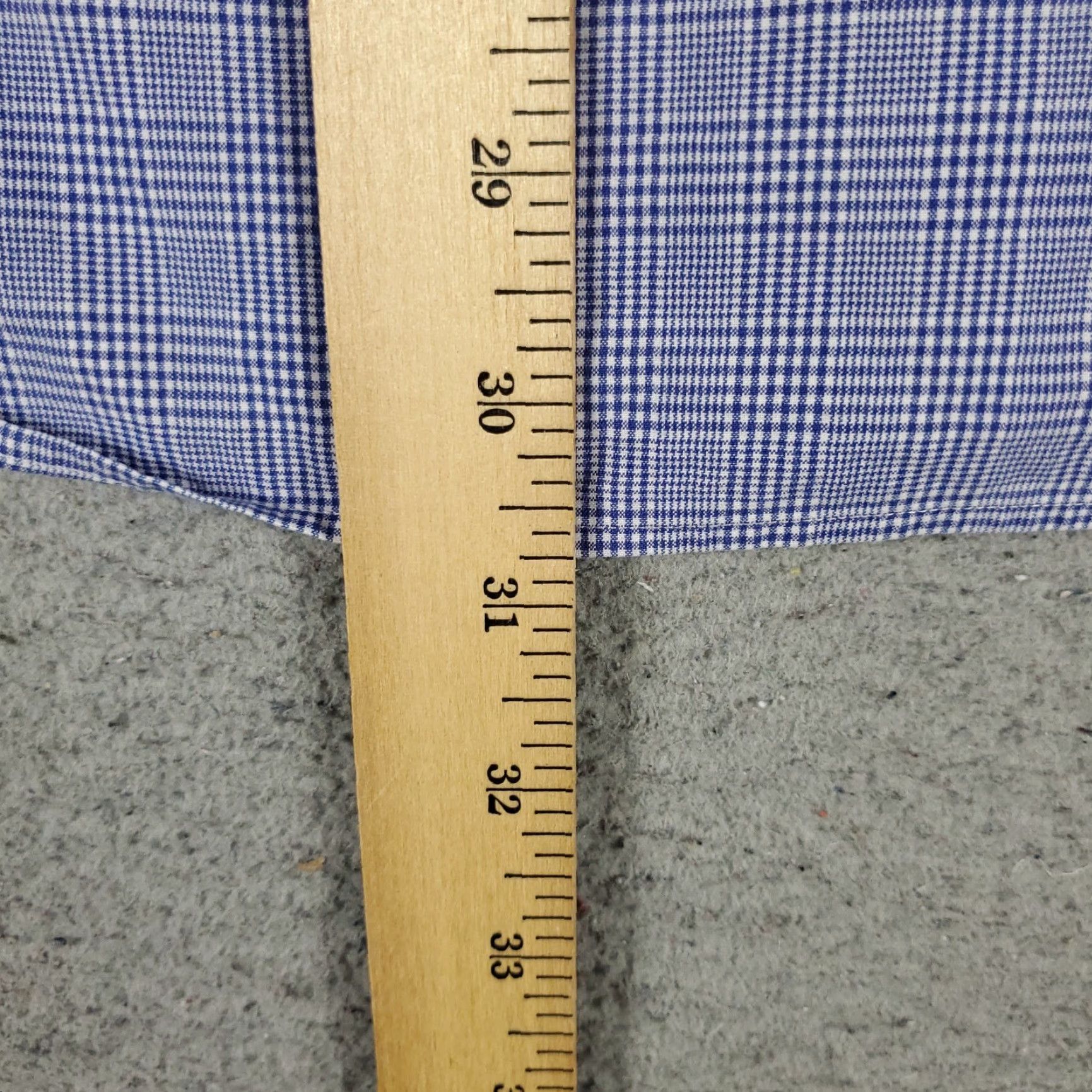 Ralph Lauren Ralph Lauren Shirt Mens 16 Blue Plaid Long Sleeve Button Up Non-Iron Pockets Dress Shirt Size 42R - 5 Thumbnail