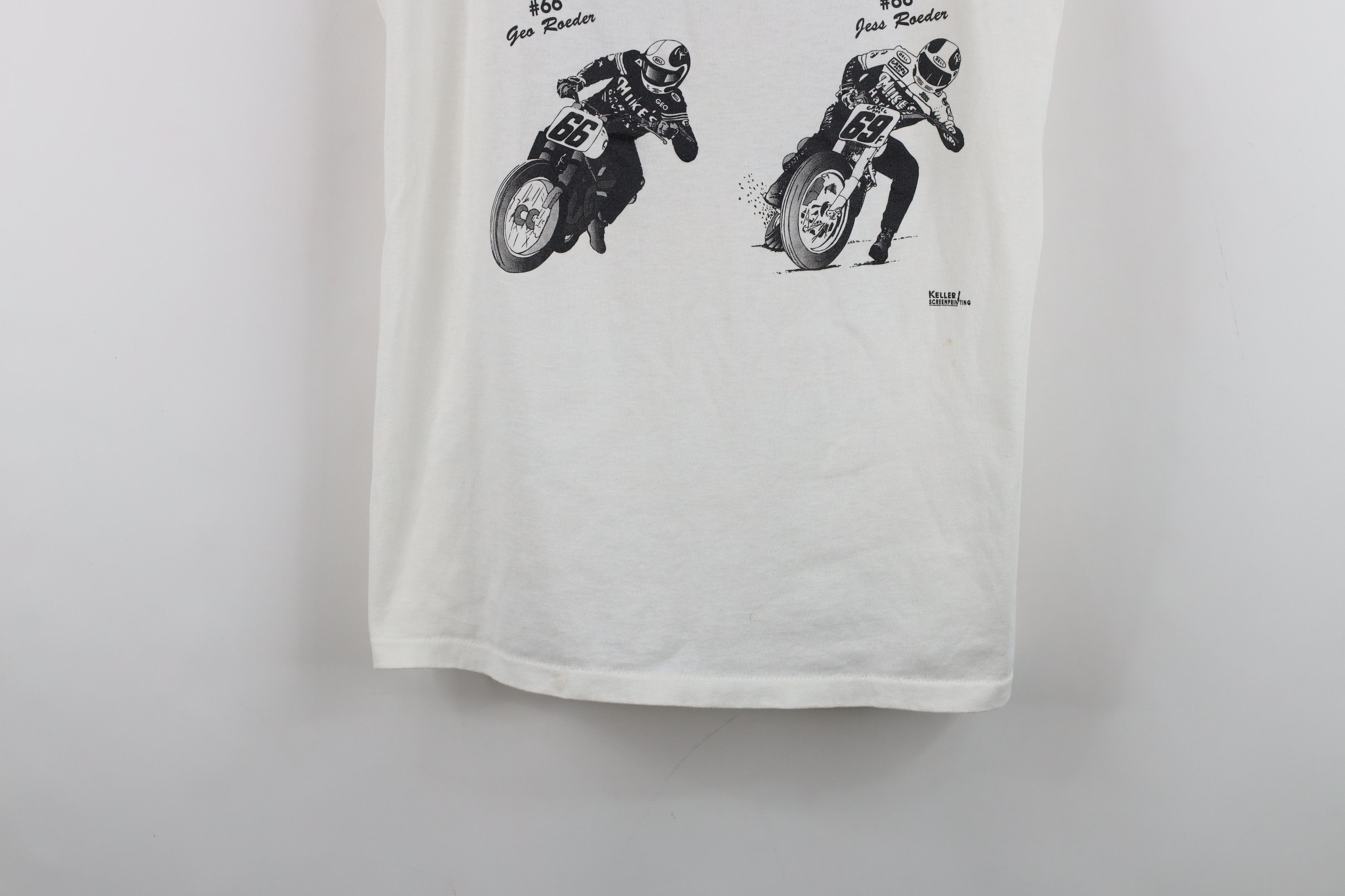 Vintage Vintage 80s 90s Racing Team Geo Jess Sleeveless T-Shirt USA Size US L / EU 52-54 / 3 - 3 Thumbnail
