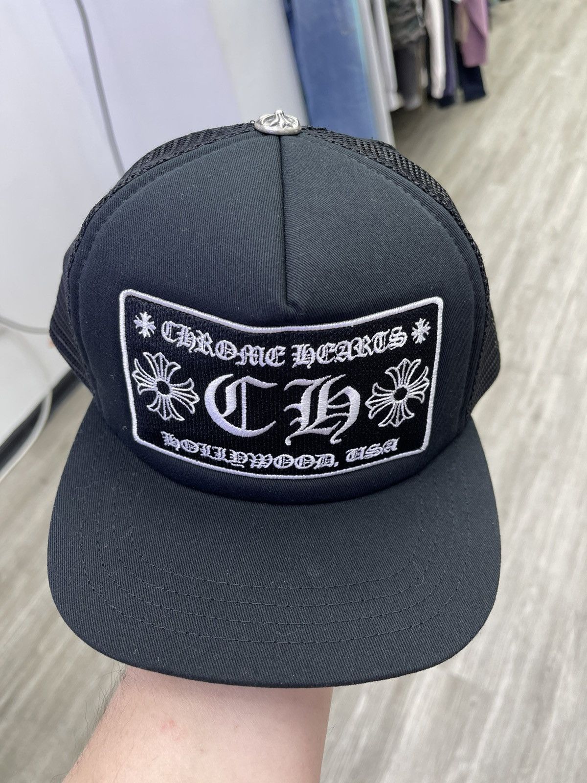 Chrome Hearts Chrome Heart trucker hat Fuck ( black) Size ONE SIZE - 1 Thumbnail