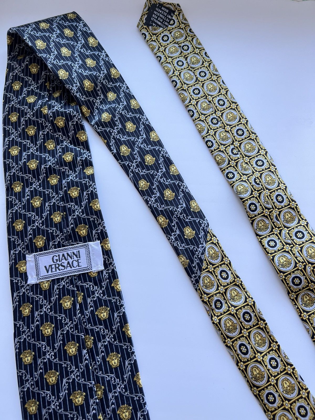 Versace Gianni Versace 90’s Medusa Silk Tie Size ONE SIZE - 11 Thumbnail