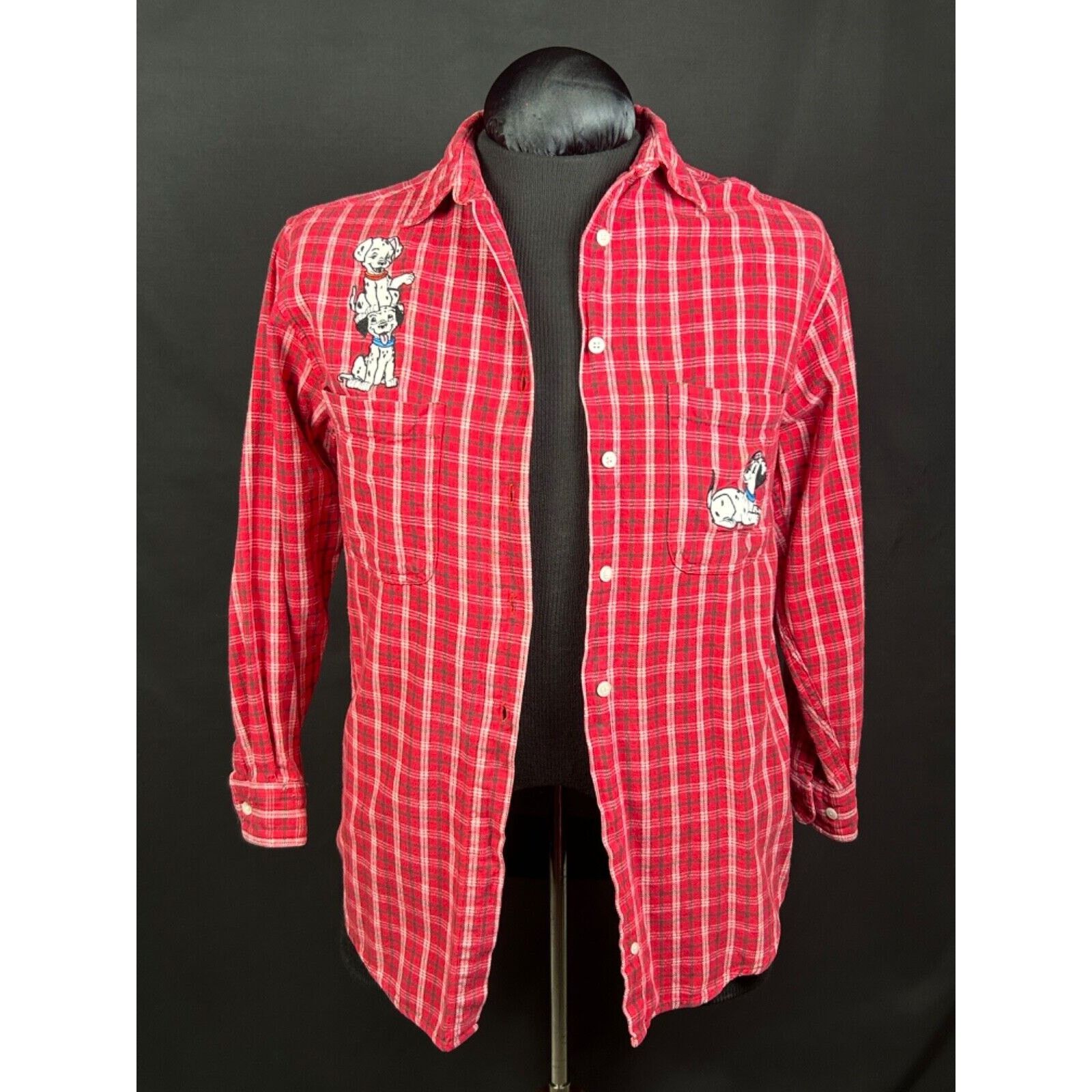 Disney Disney 101 Dalmatians Plaid Flannel Shirt Small Cotton VTG Size US S / EU 44-46 / 1 - 1 Thumbnail