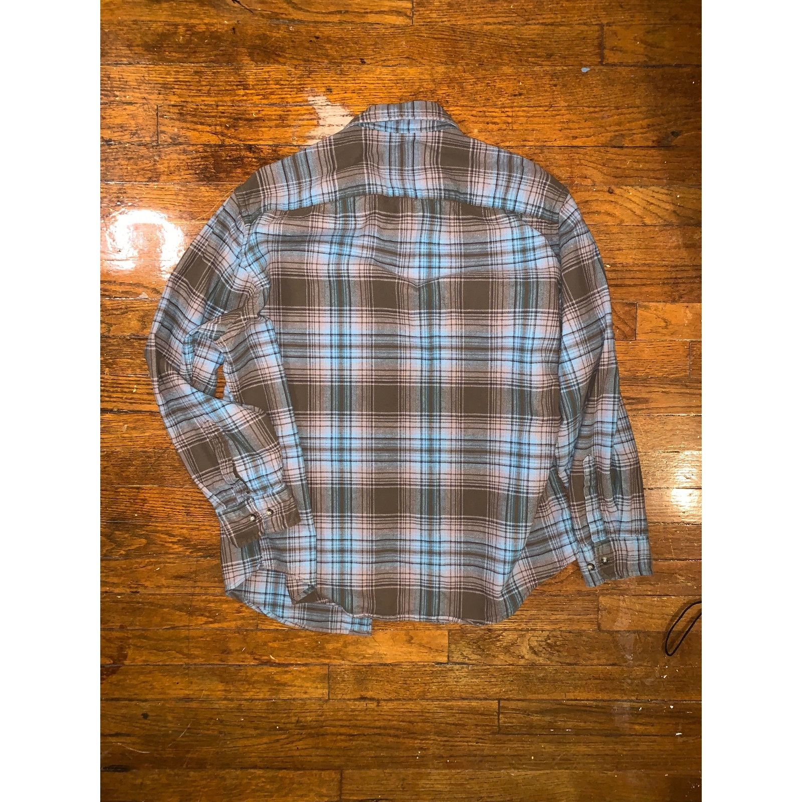 Pendleton Pendleton Plaid Flannel Shirt XL Brown Blue Button Up Mason Size US XL / EU 56 / 4 - 2 Thumbnail