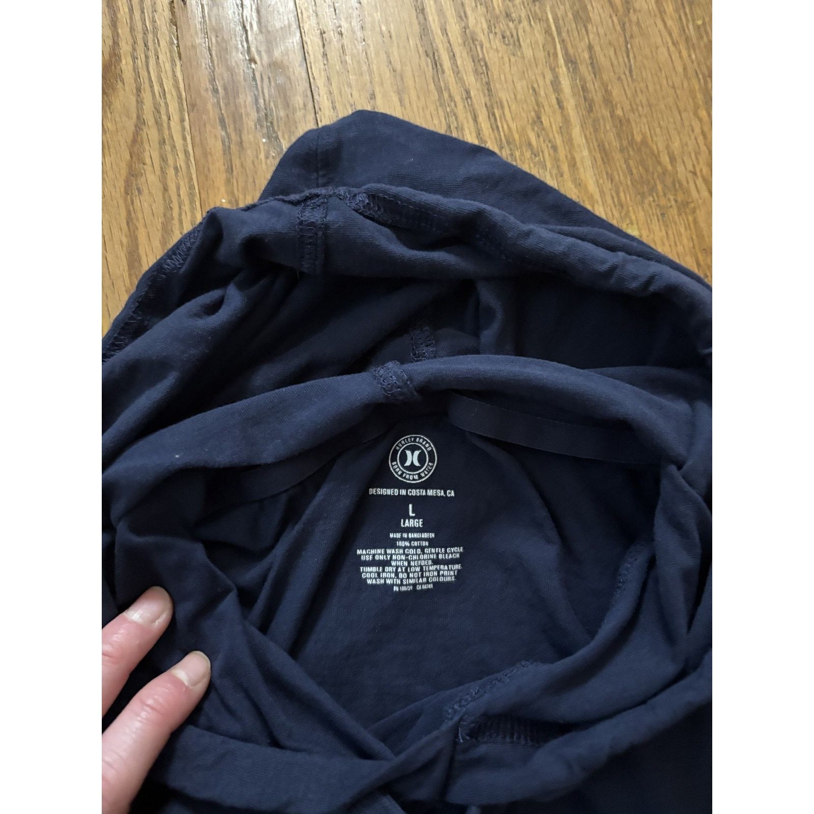 Hurley Hurley Dark Blue Lightweight Hoodie Size Large Size US L / EU 52-54 / 3 - 3 Thumbnail