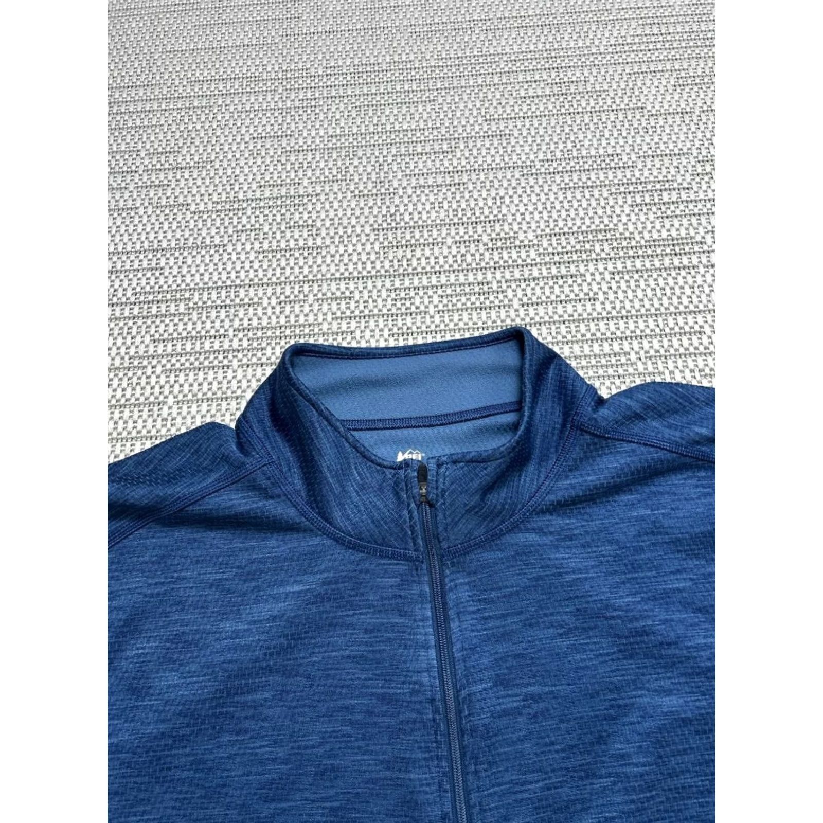 Vintage REI Sweater Mens L Blue Hiking Quarter Zip Size US L / EU 52-54 / 3 - 2 Thumbnail
