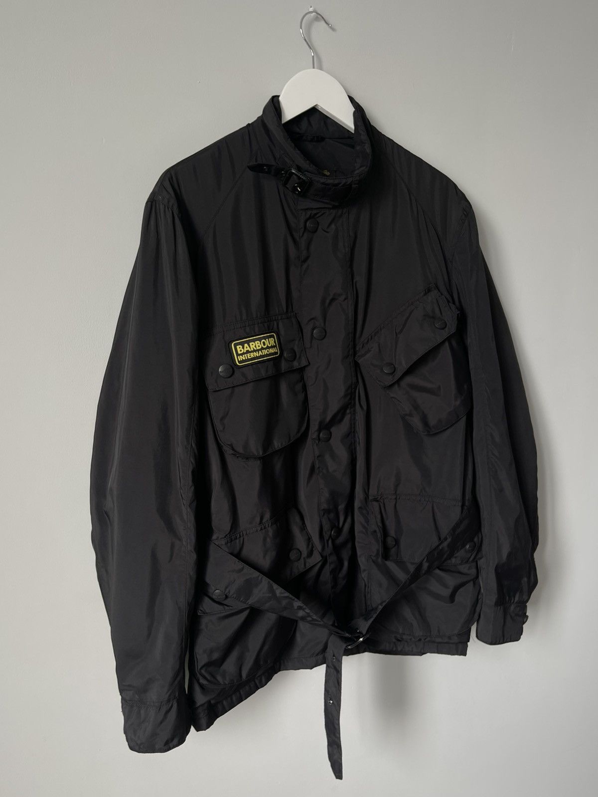 Barbour Barbour International A7 Waterproof Belted Biker Jacket Size US M / EU 48-50 / 2 - 3 Thumbnail