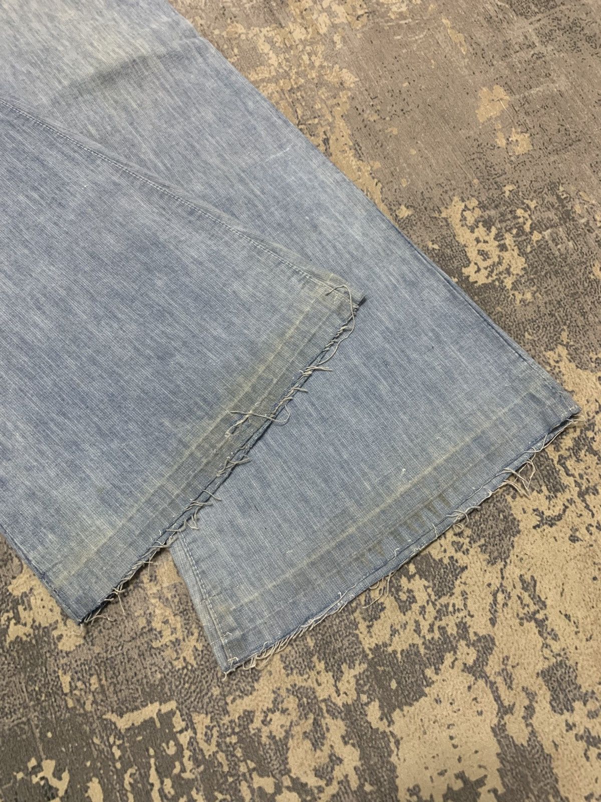 Japanese Brand Vintage 80s ELJOHN Flare Insane Hippie Denim Jeans W27 Size US 27 - 5 Thumbnail