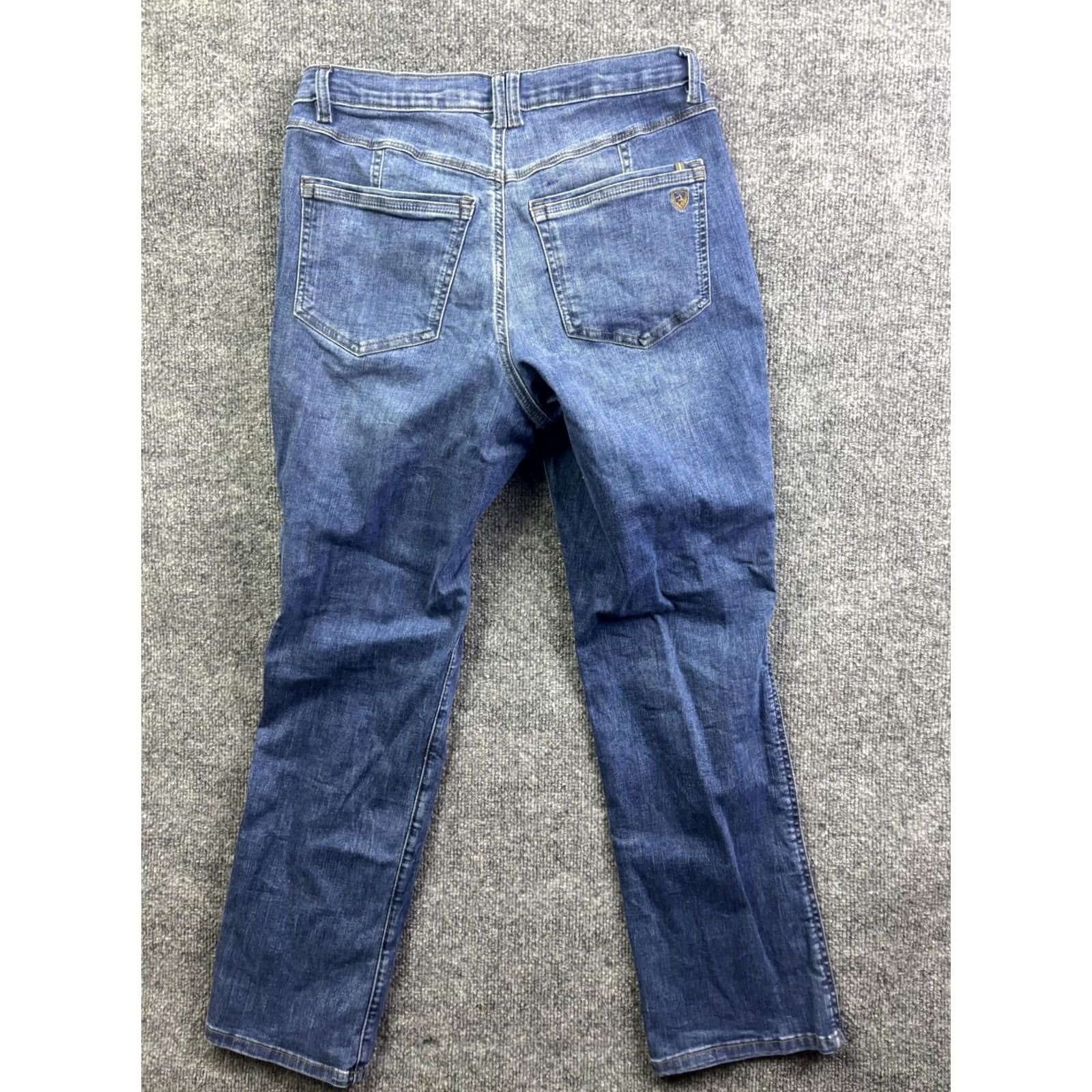 Vintage KÜHL Jeans Womens 8 Short Straight Mid Rise Denim 29x29 Blue Medium Wash Stretch 5-Pocket Womens Mens Size 30" / US 8 / IT 44 - 7 Thumbnail