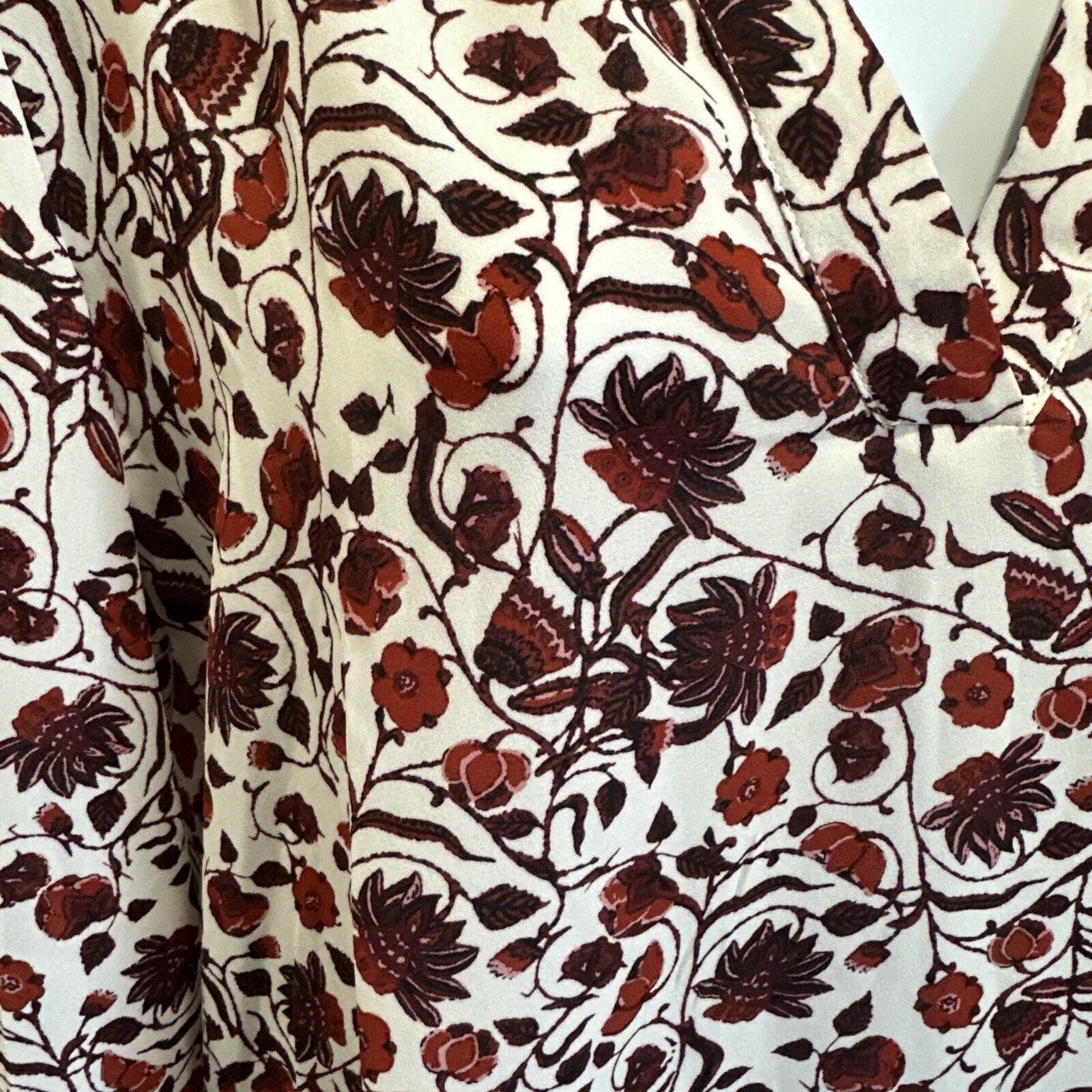 Adrianna Papell Adrianna Papell Boho Style Floral Blouse M Size M / US 6-8 / IT 42-44 - 2 Thumbnail