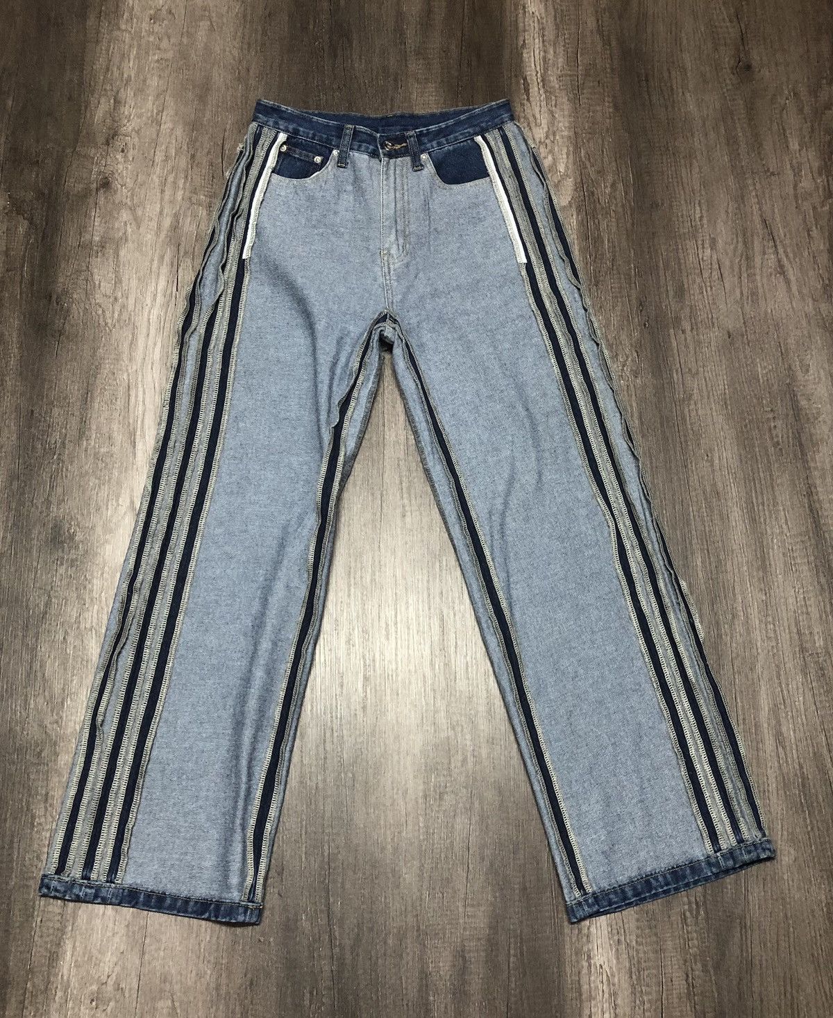 Japanese Brand me+em select Jeans Rare Design (unisex) Size US 28 / EU 44 - 3 Thumbnail