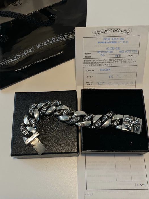 Chrome hearts deals fancy link bracelet