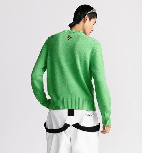 Dior o1w1db11025 513M609 Wool & Cashmere Sweater in Green Size US S / EU 44-46 / 1 - 5 Thumbnail