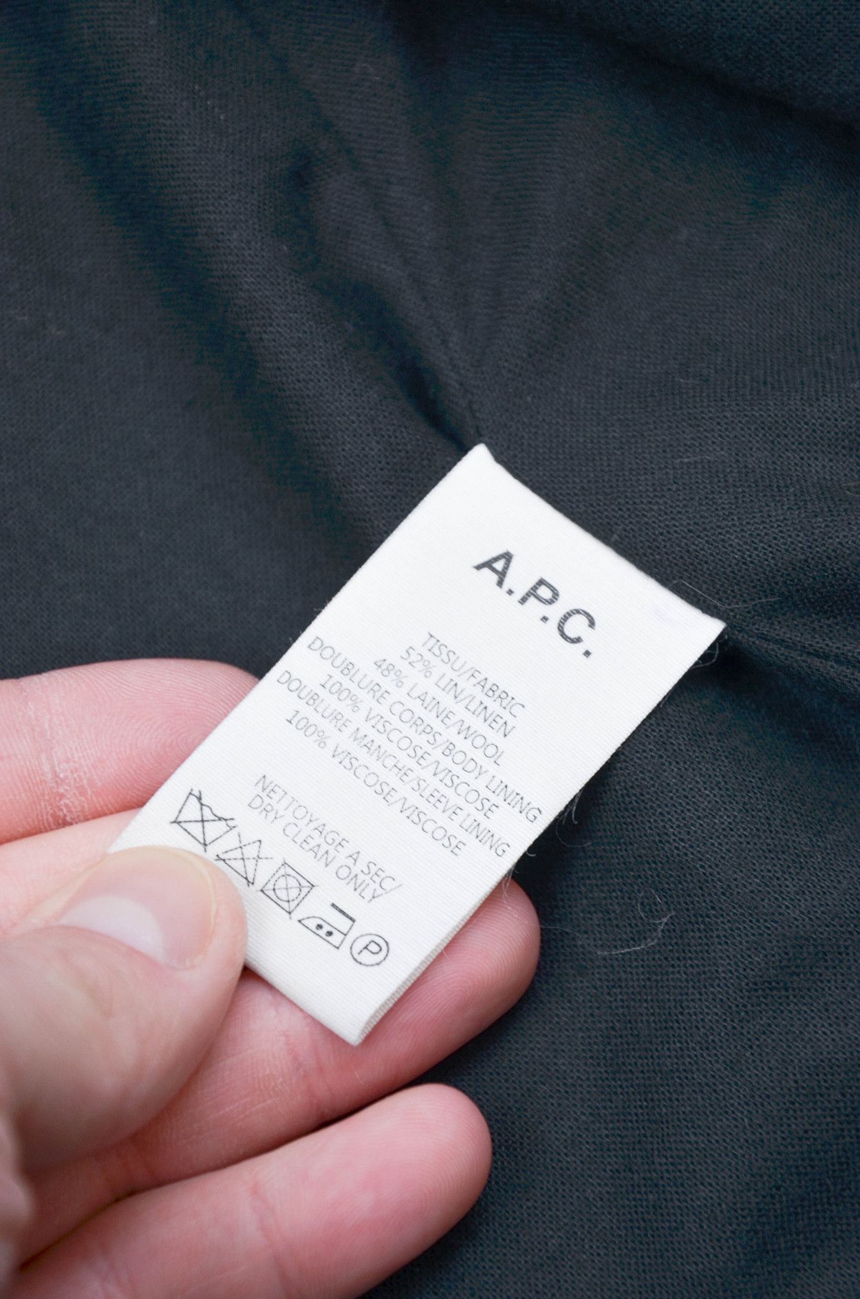 A.P.C. A.P.C. Linen Wool Blazer Beige Textured Jacke - Size S Size 38R - 9 Thumbnail