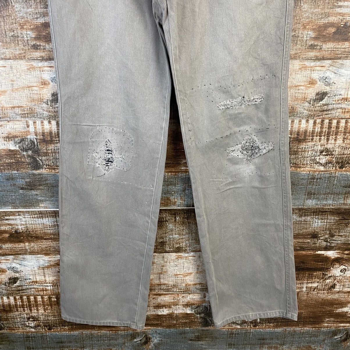 Wrangler DL Wrangler Gray ripped distressed cargo Casual Pants #C776 Size US 32 / EU 48 - 6 Thumbnail