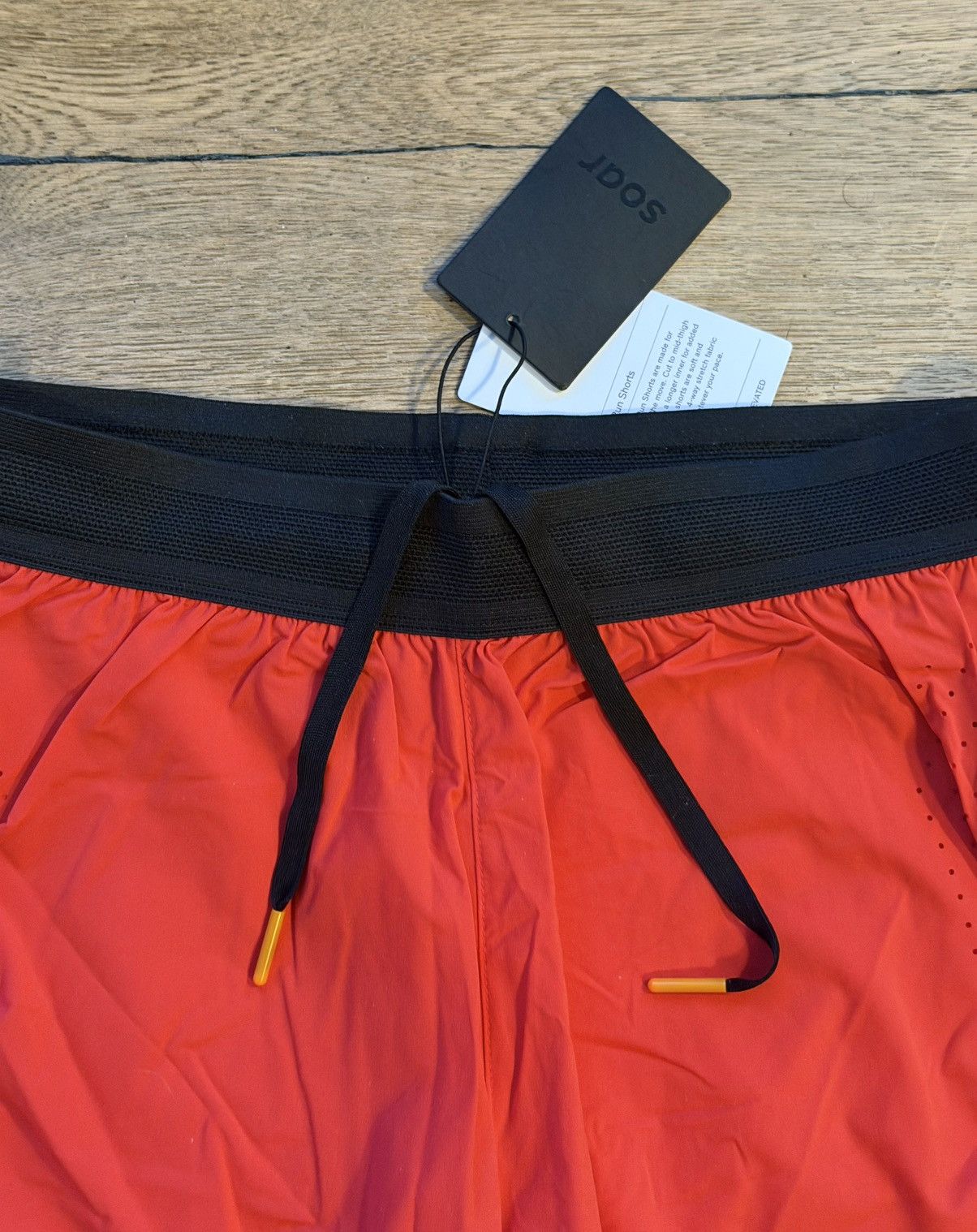 SOAR Running SOAR Running Dual Run Shorts Orange Small 2-in-1 Size US 31 - 2 Thumbnail