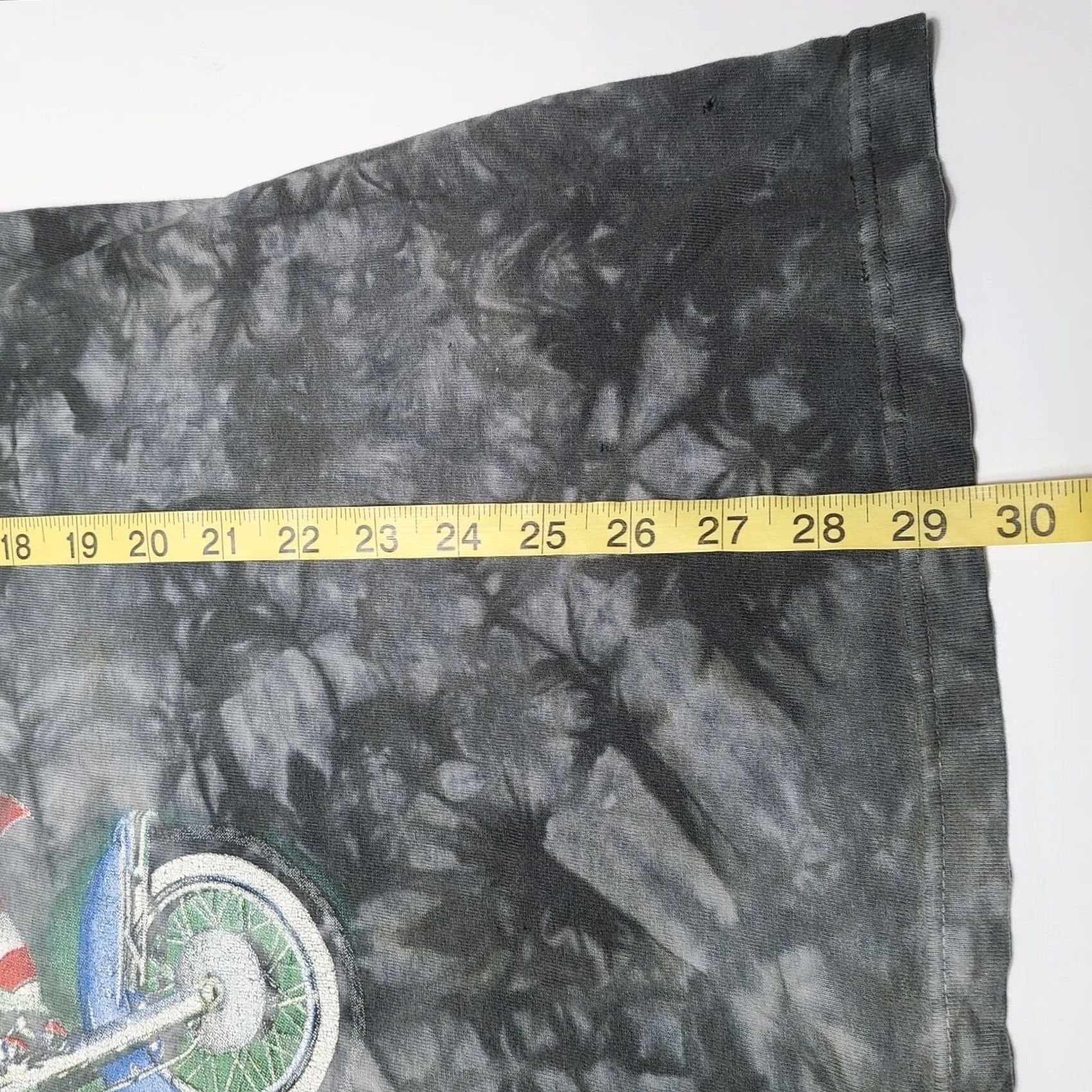 Delta VINTAGE Back To Earth Shirt American Eagle Motorcycle Nature Tie Dye Size 2XL Regular Mens Black Cotton Crew Neck Short Sleeve Logo Print 1990s Size US XXL / EU 58 / 5 - 5 Thumbnail