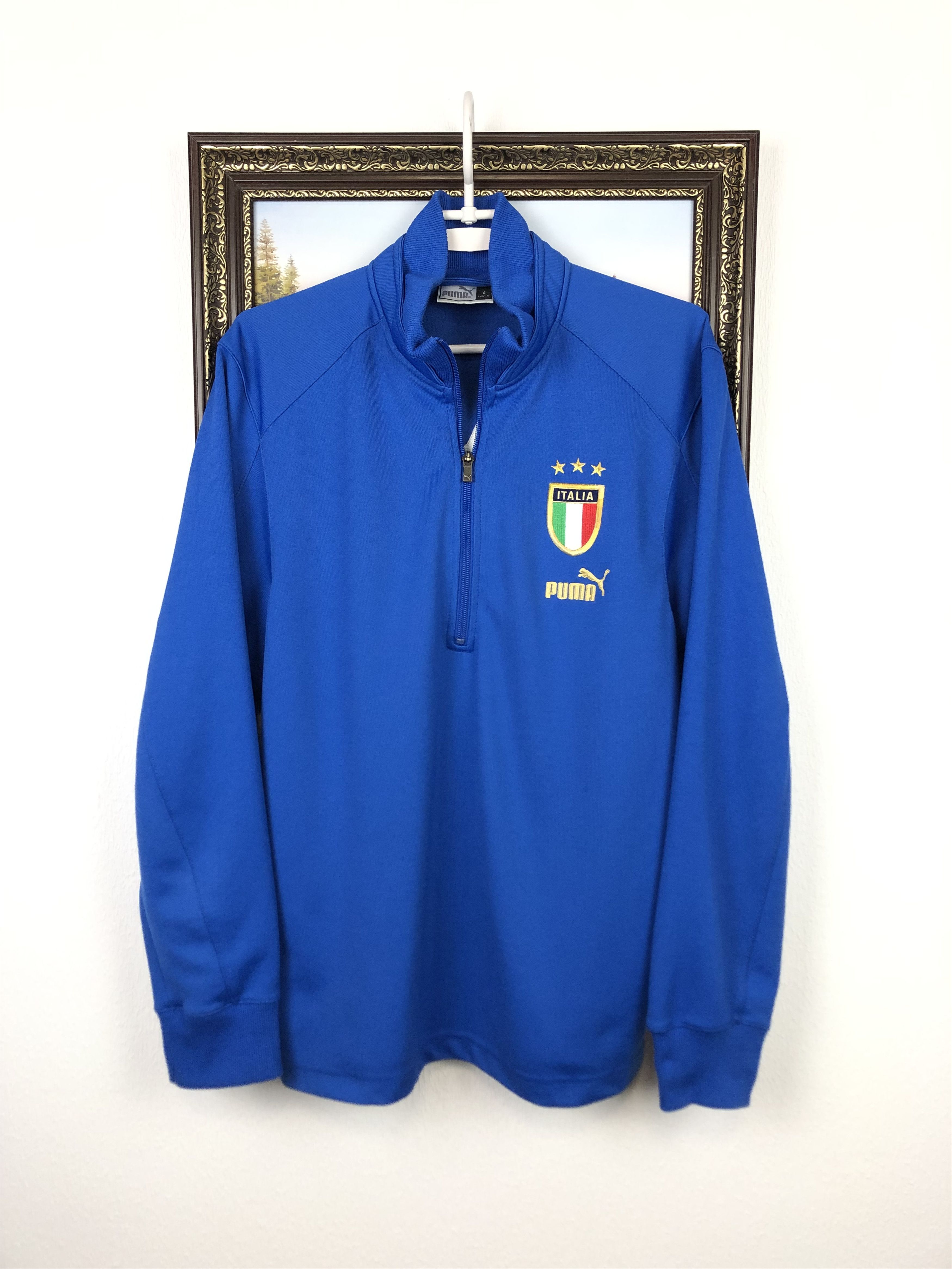 Vintage Vintage Puma Italy Football Jacket Soccer Track Top National Size US L / EU 52-54 / 3 - 1 Thumbnail