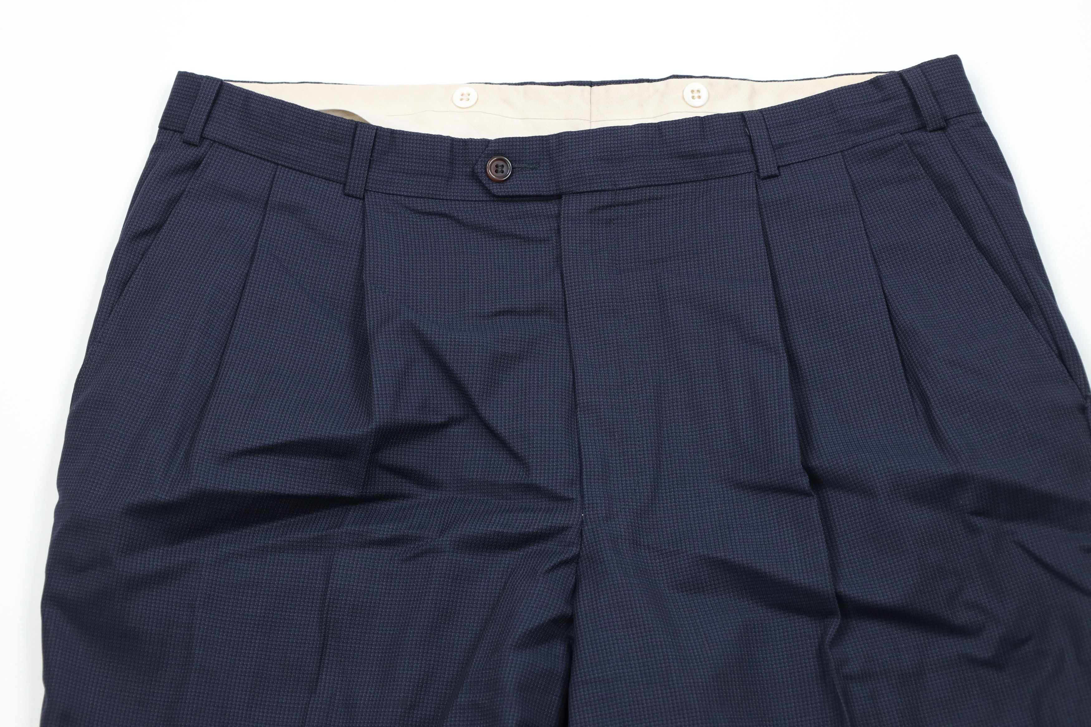 Vintage Vintage 70s Streetwear Pleated Wide Leg Chino Pants USA Size US 38 / EU 54 - 2 Thumbnail