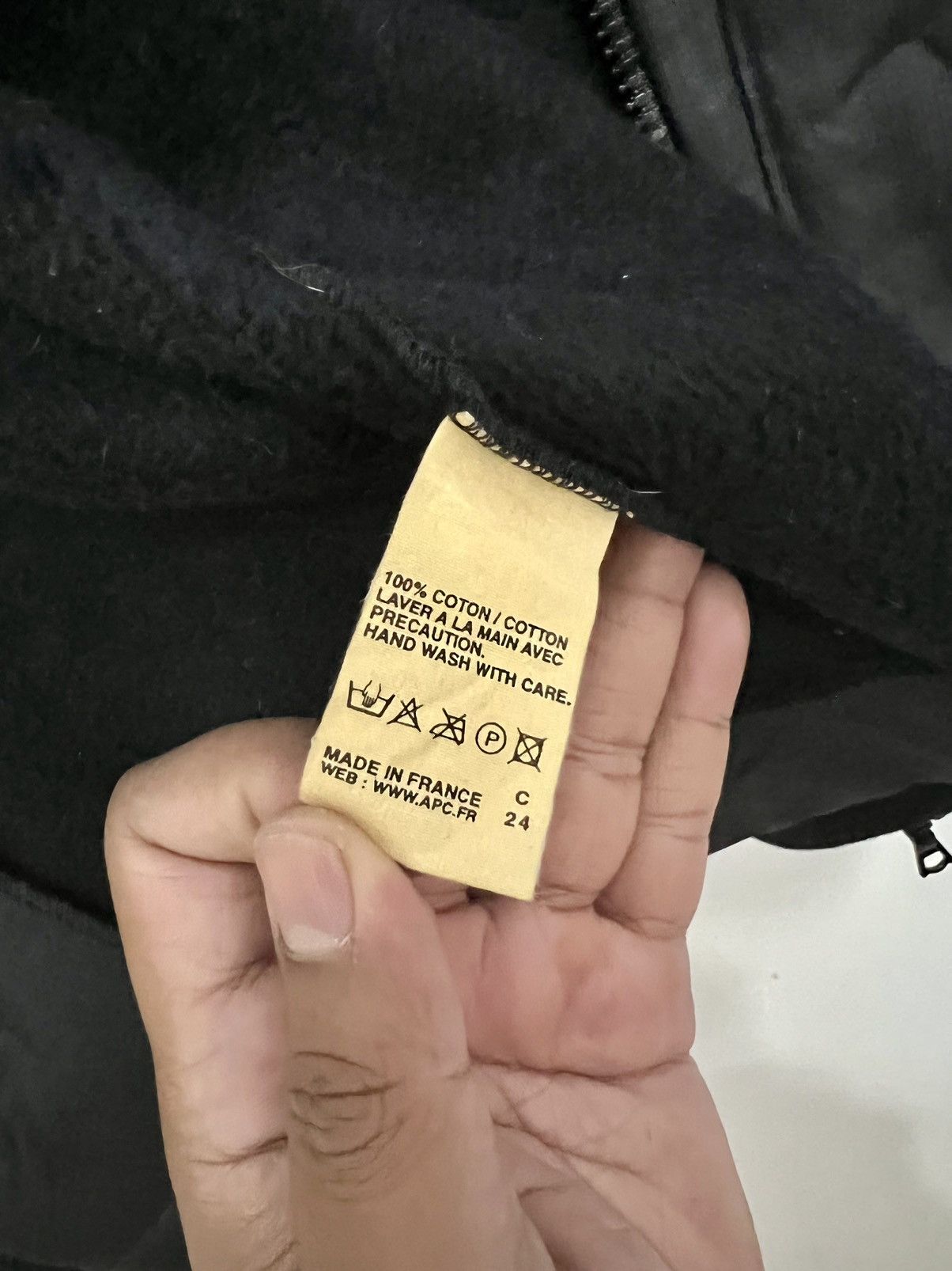 A.P.C. A.P.C BLACK WAX HOODIE SWEATSHIRT Size US L / EU 52-54 / 3 - 9 Thumbnail