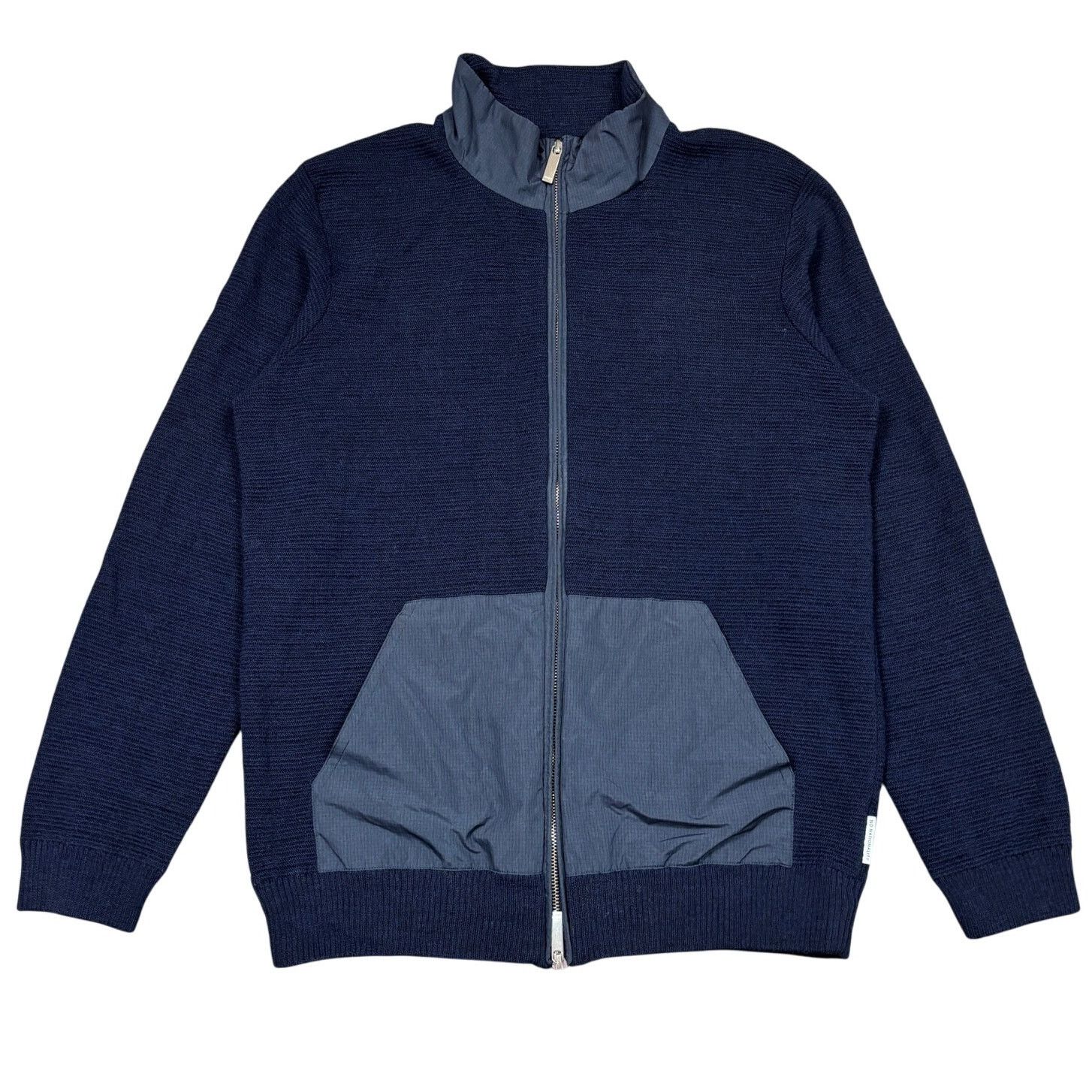 No Nationality NN07 Clint Wool Zip Cardigan Sweater Men's L