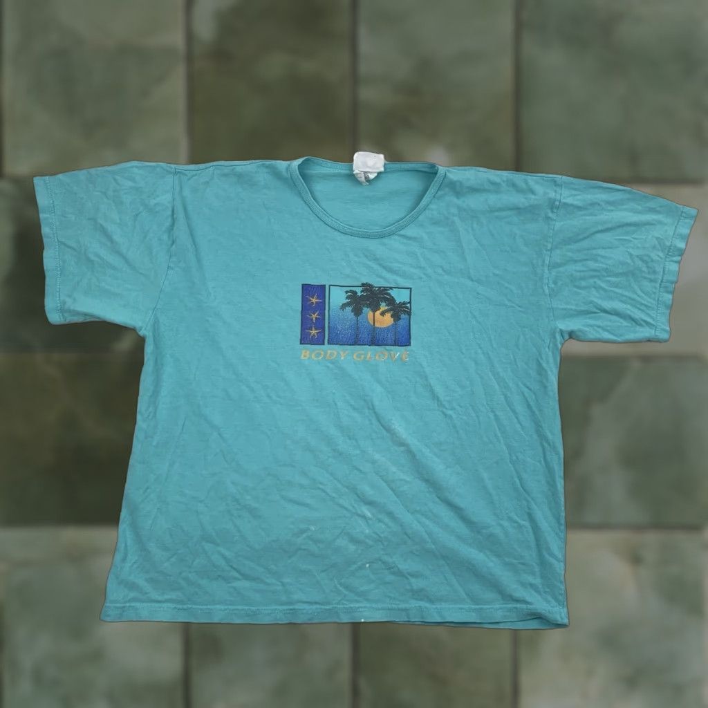 Body Glove VINTAGE Body Glove Shirt Womens M Blue Beach 90s Tropical Surfing Ocean Size M / US 6-8 / IT 42-44 - 1 Thumbnail