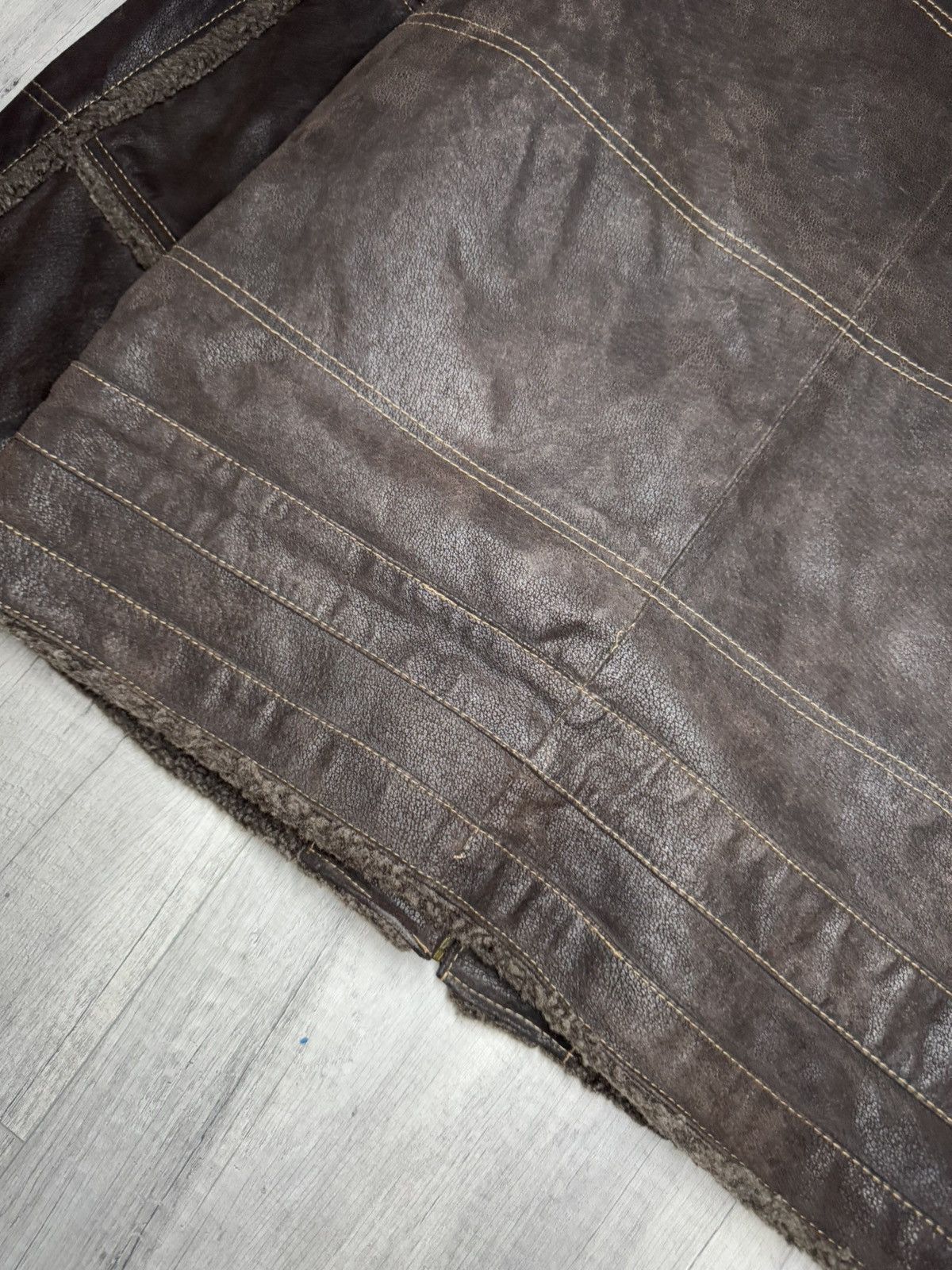 Genuine Leather × Vintage Vintagge leather jacket L avant garde retro Size US L / EU 52-54 / 3 - 12 Thumbnail