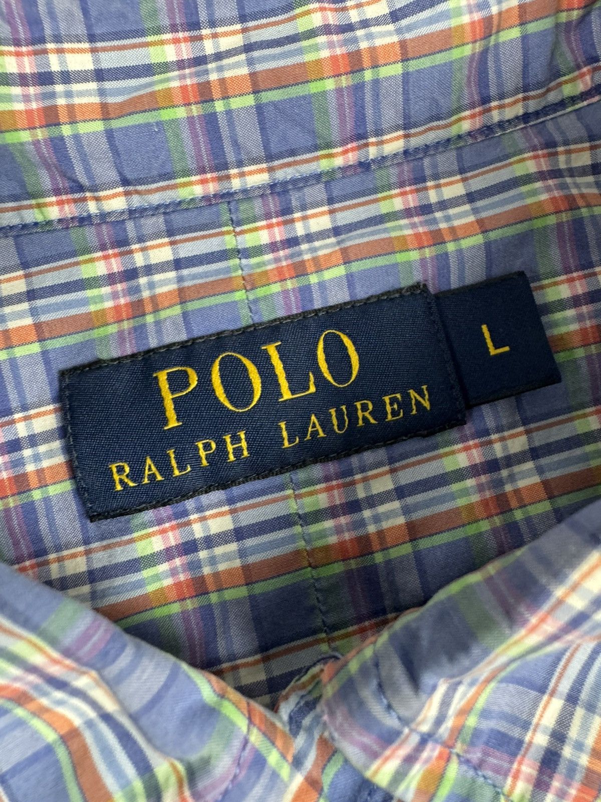 Polo Ralph Lauren × Vintage Vintage 90s Polo Ralph Lauren checked short sleeve shirt Size US L / EU 52-54 / 3 - 11 Thumbnail