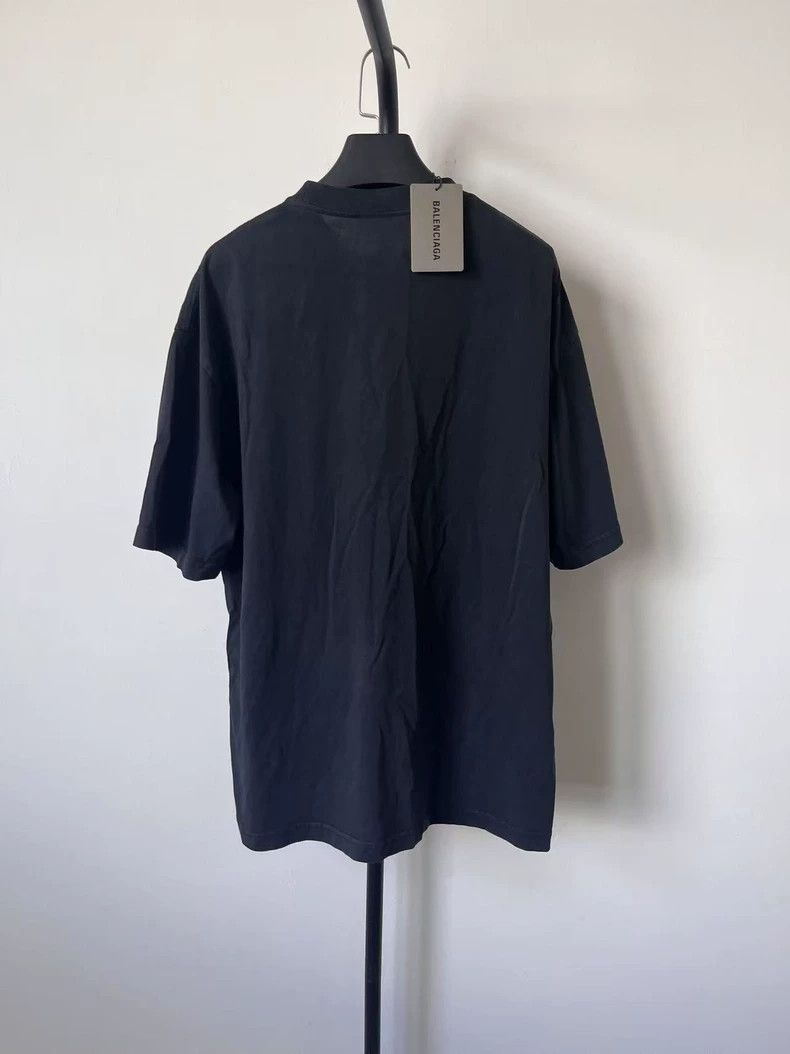 Balenciaga Balenciaga Logo Embroidered Crew Neck Short Sleeve Tee Size US XS / EU 42 / 0 - 2 Thumbnail