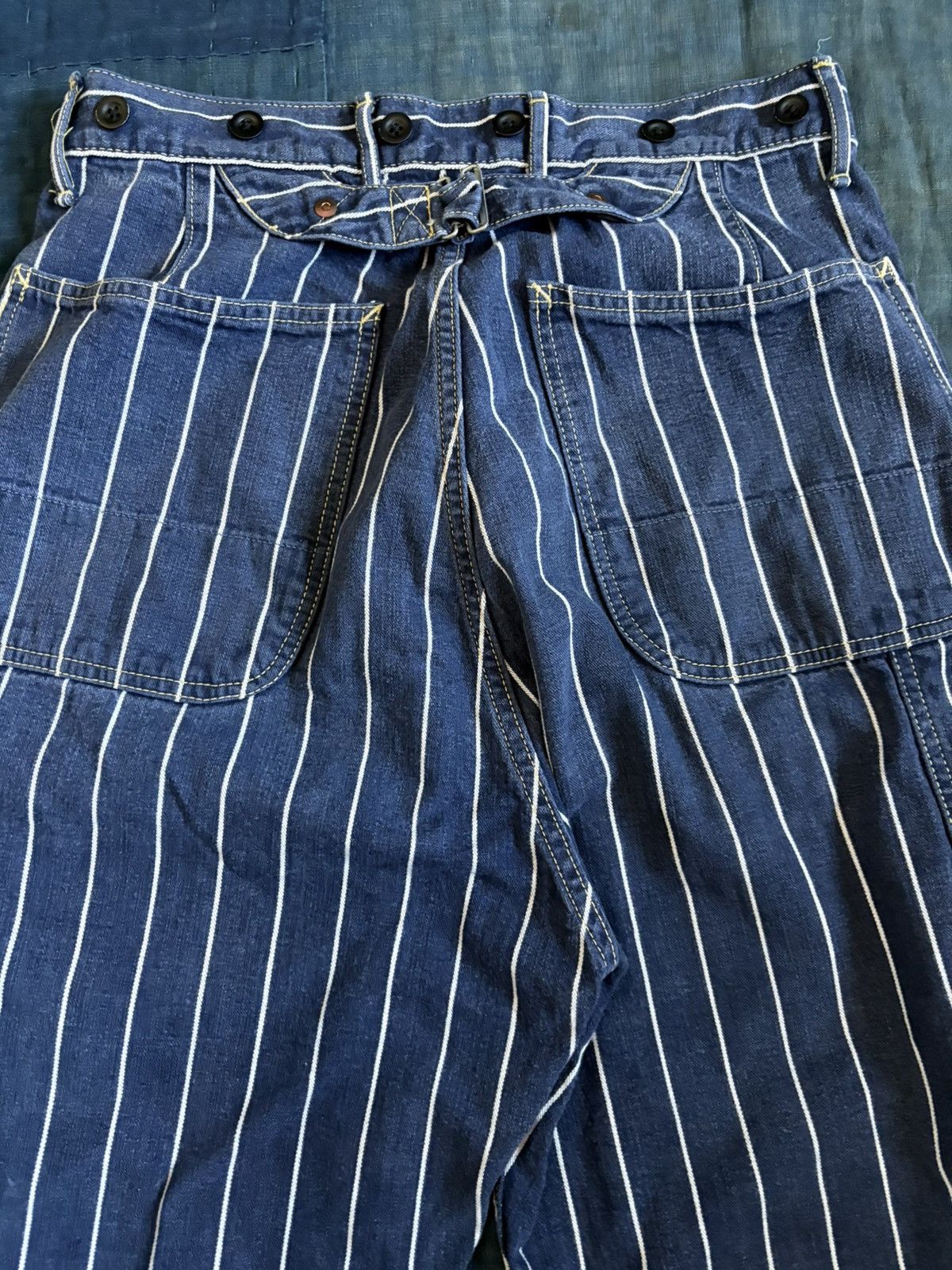 Kapital KAPITAL Double Knee Lumber Pants stripe Size US 30 / EU 46 - 7 Thumbnail