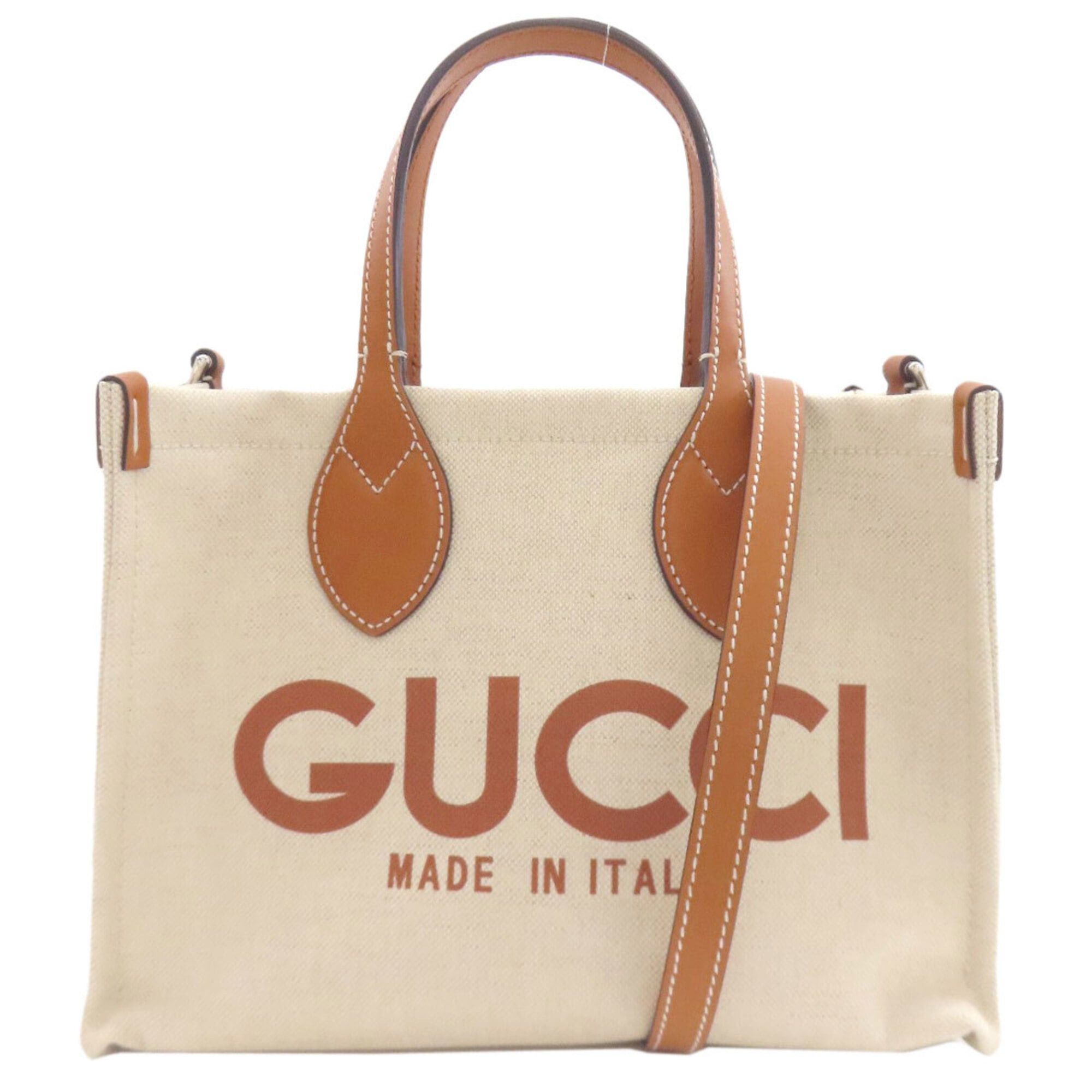 Gucci Gucci 772144 GUCCI Printed 2-Way Handbag Canvas Women's Size ONE SIZE - 1 Thumbnail